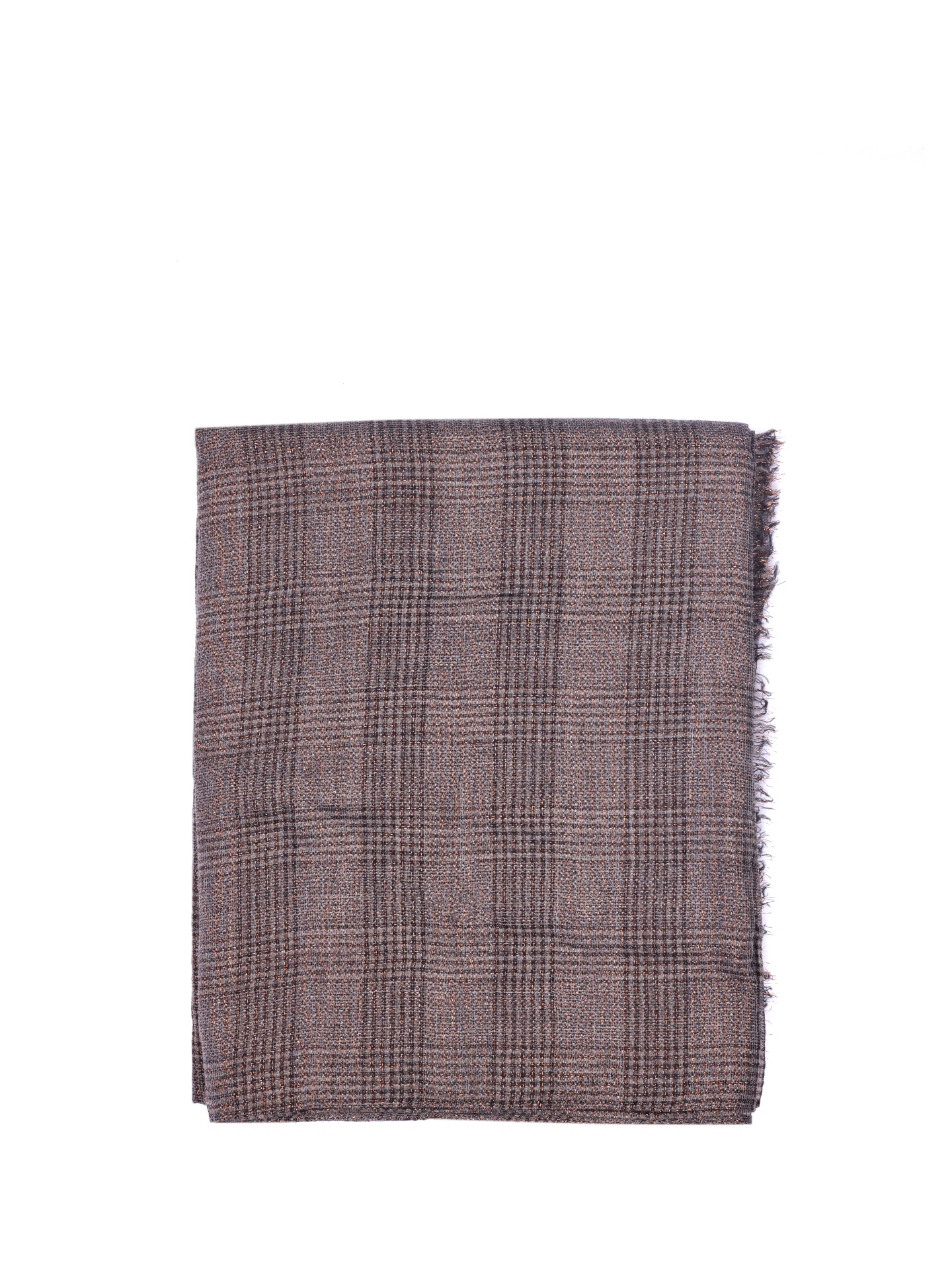 Шаль Brunello Cucinelli MSCDAG801 CX899 клетчатая женская — купить в интернет-магазине Verdistore