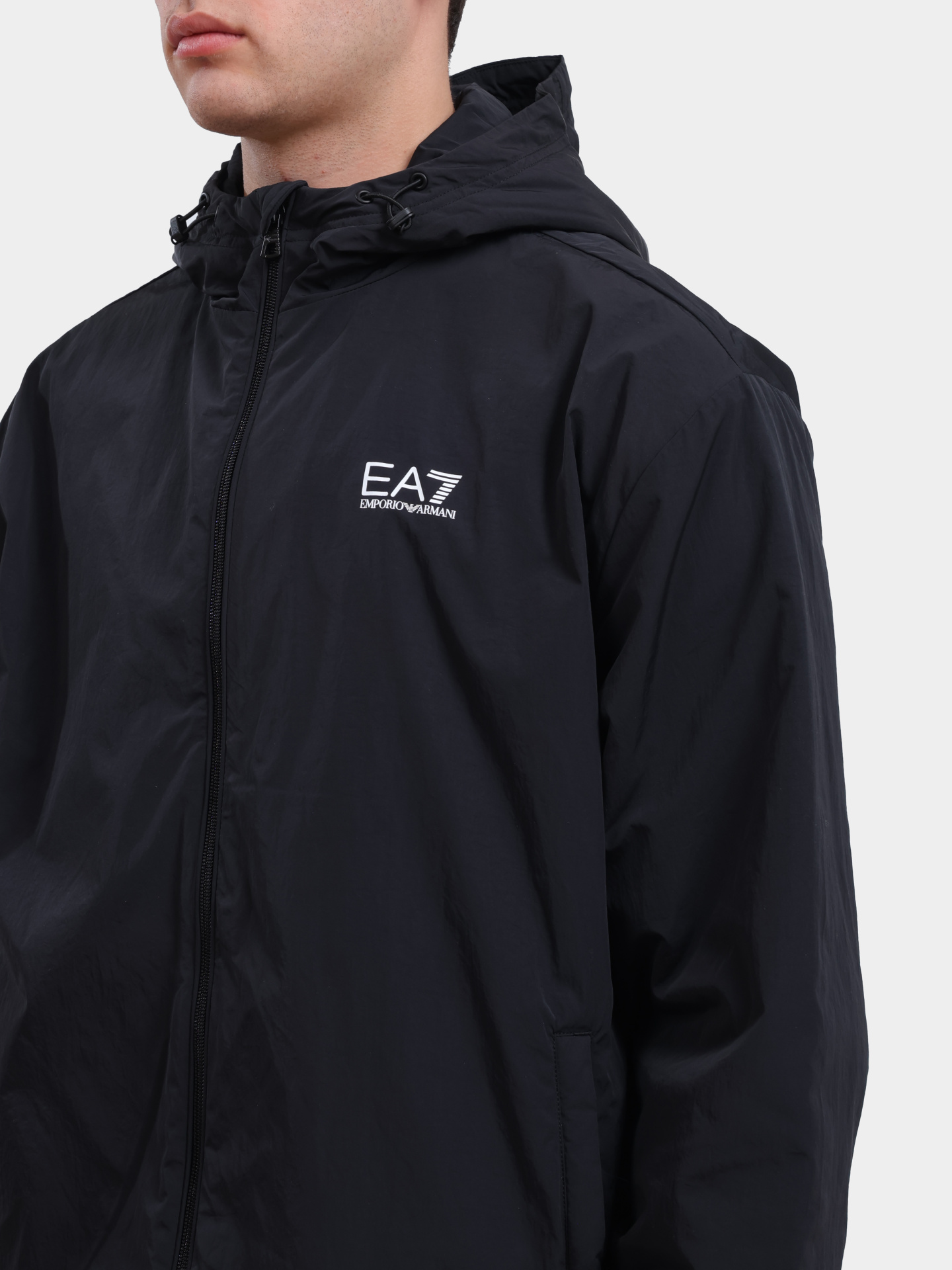 Мастерка EA7 7M000790 AF13190 UC001 черная мужская — купить в интернет-магазине Verdistore