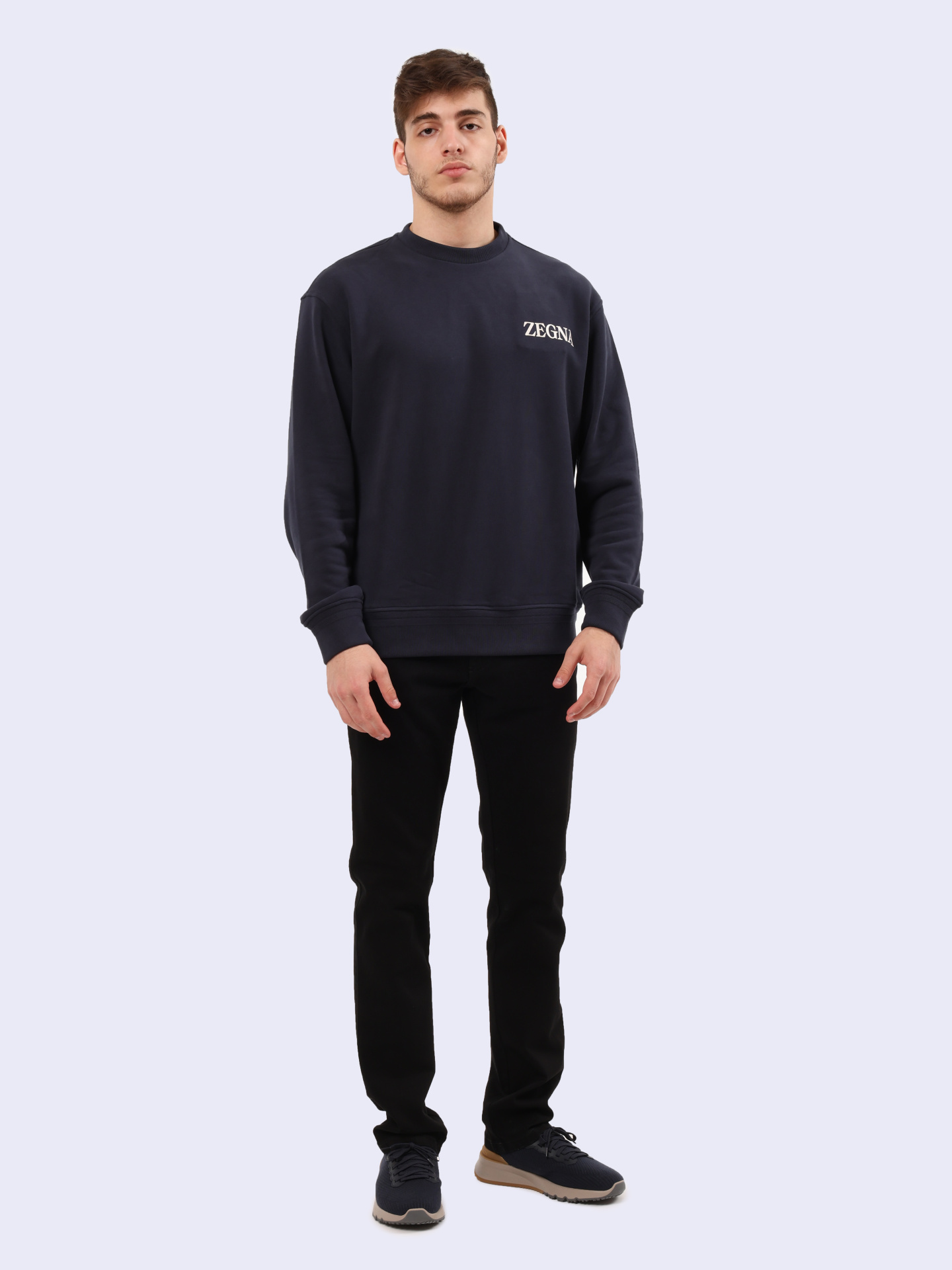 Джинсы E8I79 GAN 001 мужские черные хлопковые — купить в интернет-магазине Verdistore