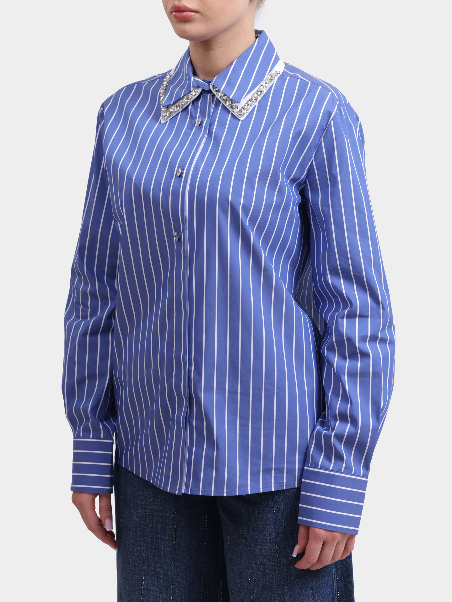 Рубашка Liu-Jo WA6183 T407A T9601 полосатая женская — купить в интернет-магазине Verdistore