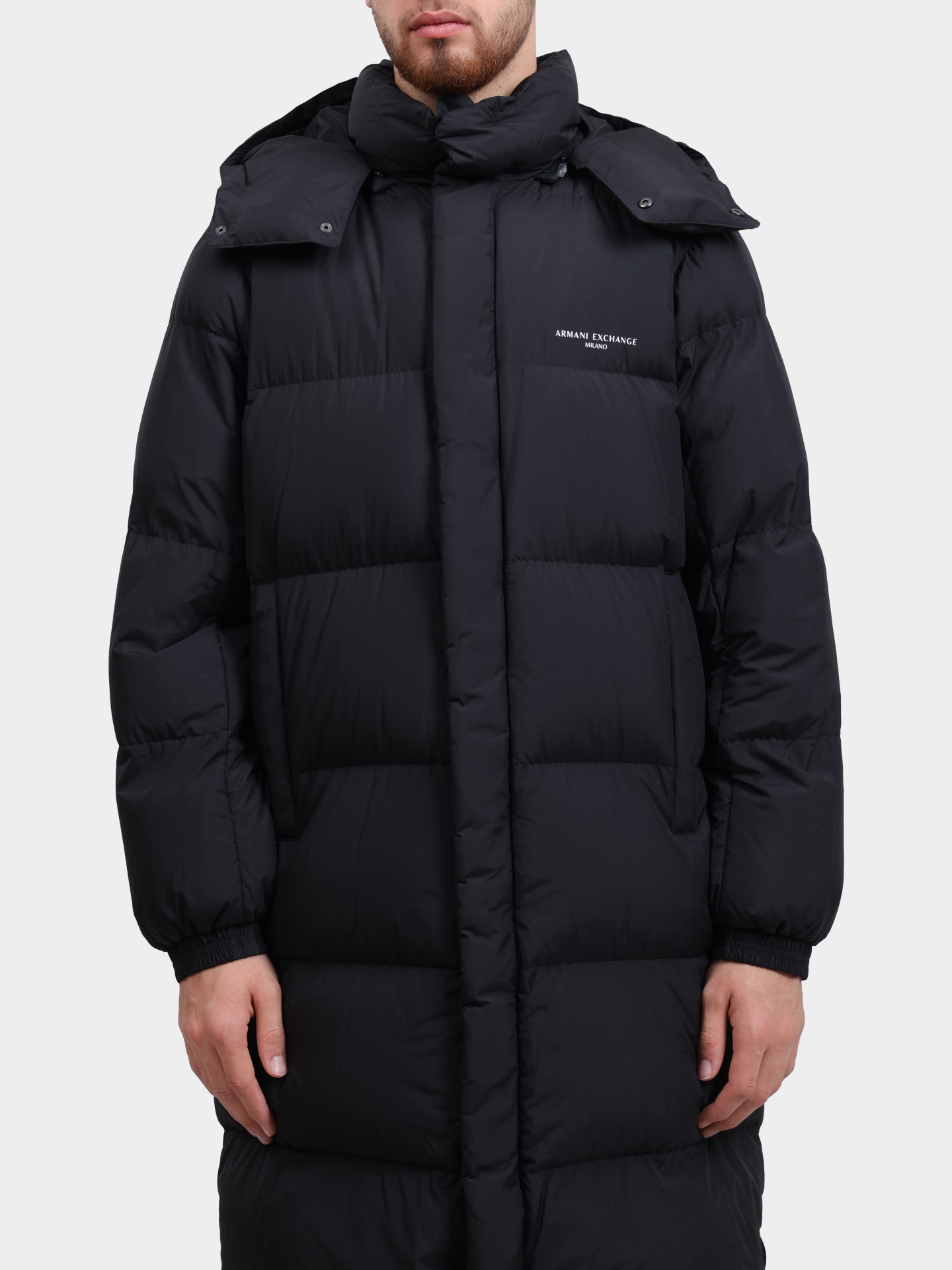 Пуховик Armani Exchange XM001846 AF16340 UC001 черный мужской — купить в интернет-магазине Verdistore