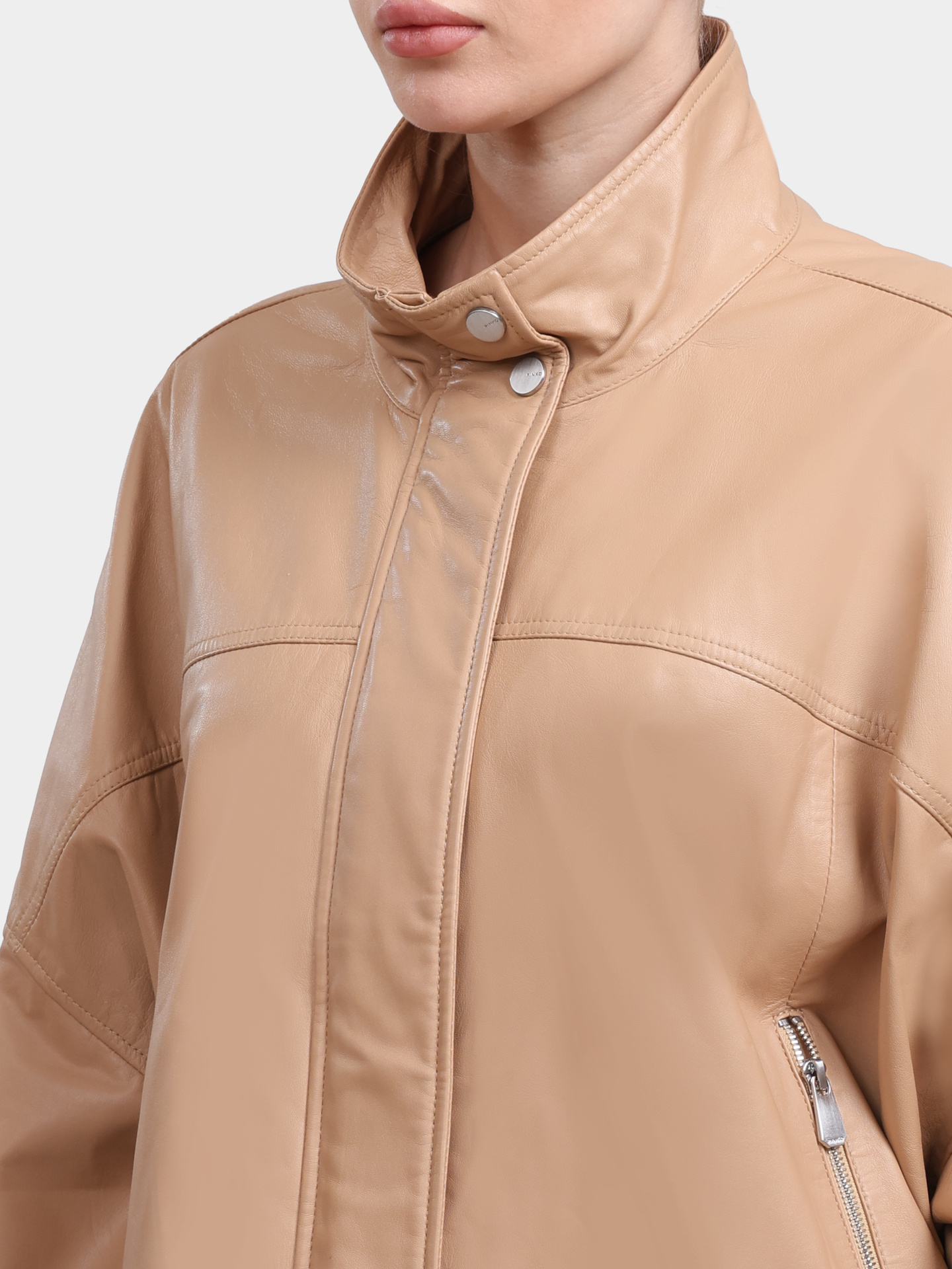 Куртка Pinko 106235 A31Y D41 бежевая женская — купить в интернет-магазине Verdistore