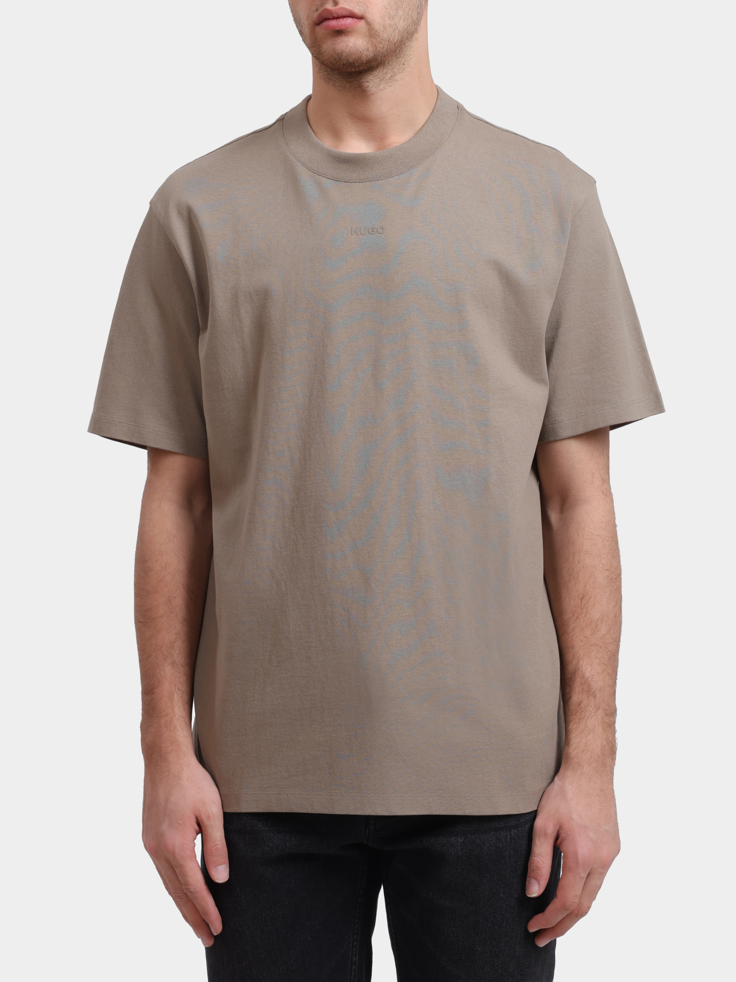 Футболка Hugo Dapolino 10248326 01 бежевая мужская — купить в интернет-магазине Verdistore