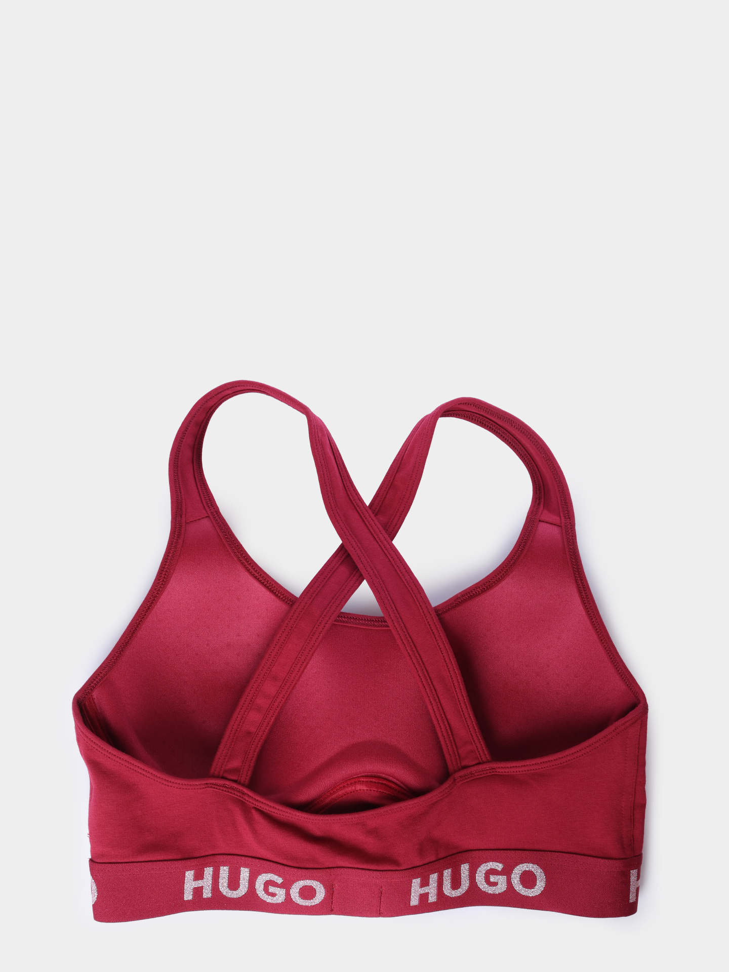 Топ Hugo BRALETTE PADDED SPOR 10241852 02 50480159 601 женский бордовый — купить в интернет-магазине Verdistore