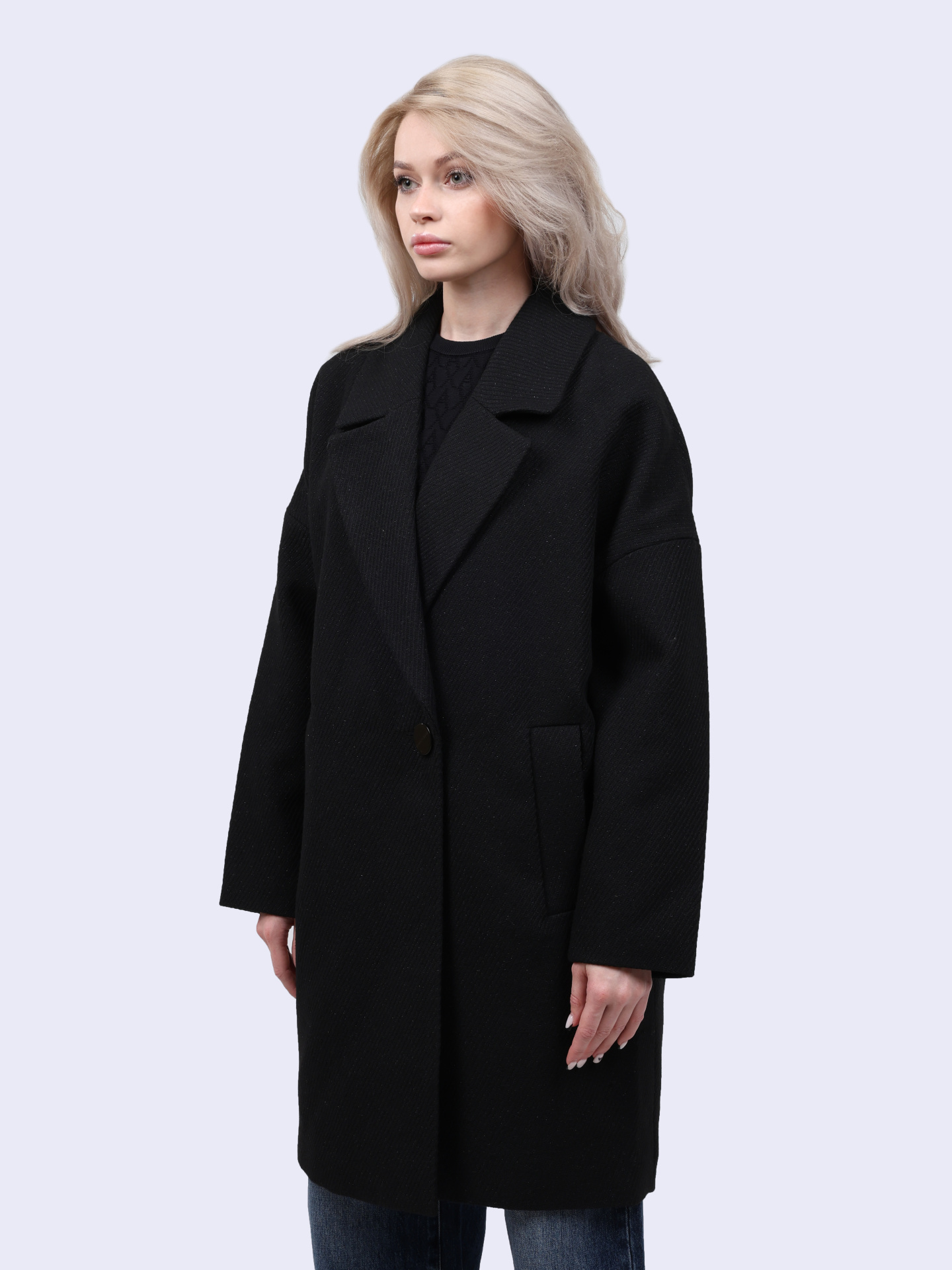 Пальто Armani Exchange 6DYK30 YN2YZ 1200 черное женское — купить в интернет-магазине Verdistore