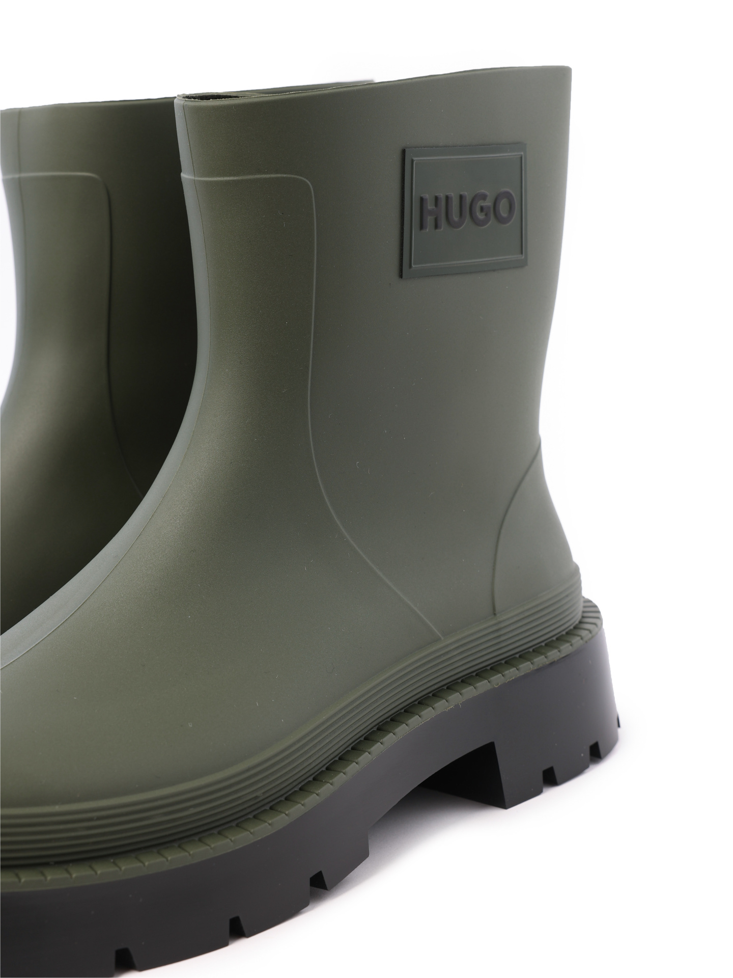 Резиновые полусапоги 50487964 305 темно-зеленые женские с логотипом — купить в интернет-магазине Verdistore