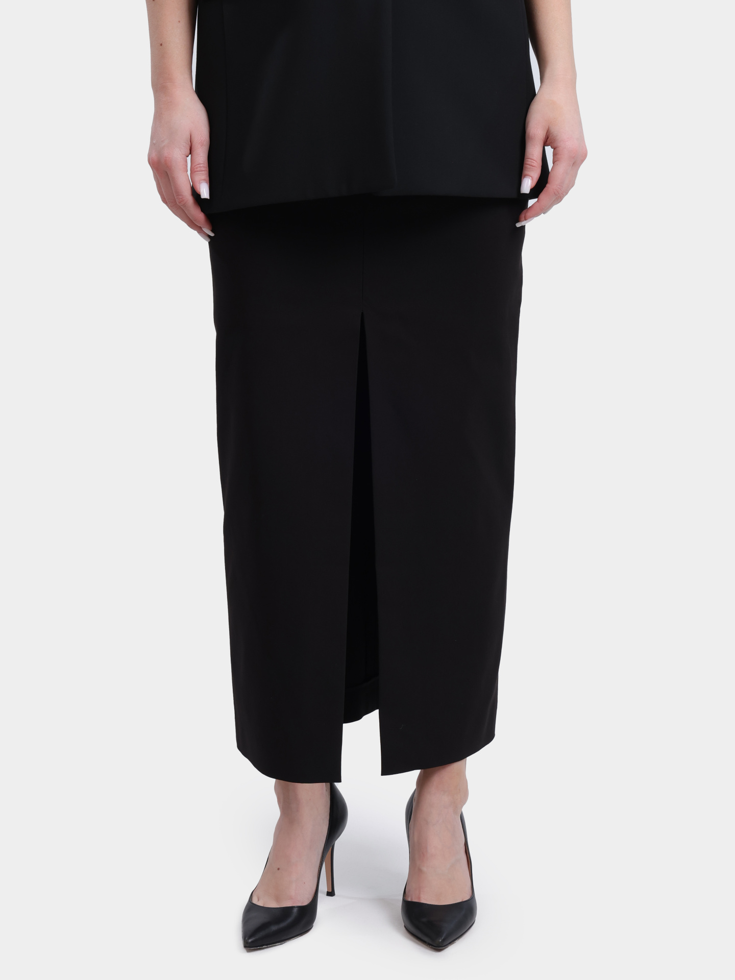 Юбка Hugo 50523554 001 черная женская с разрезами — купить в интернет-магазине Verdistore