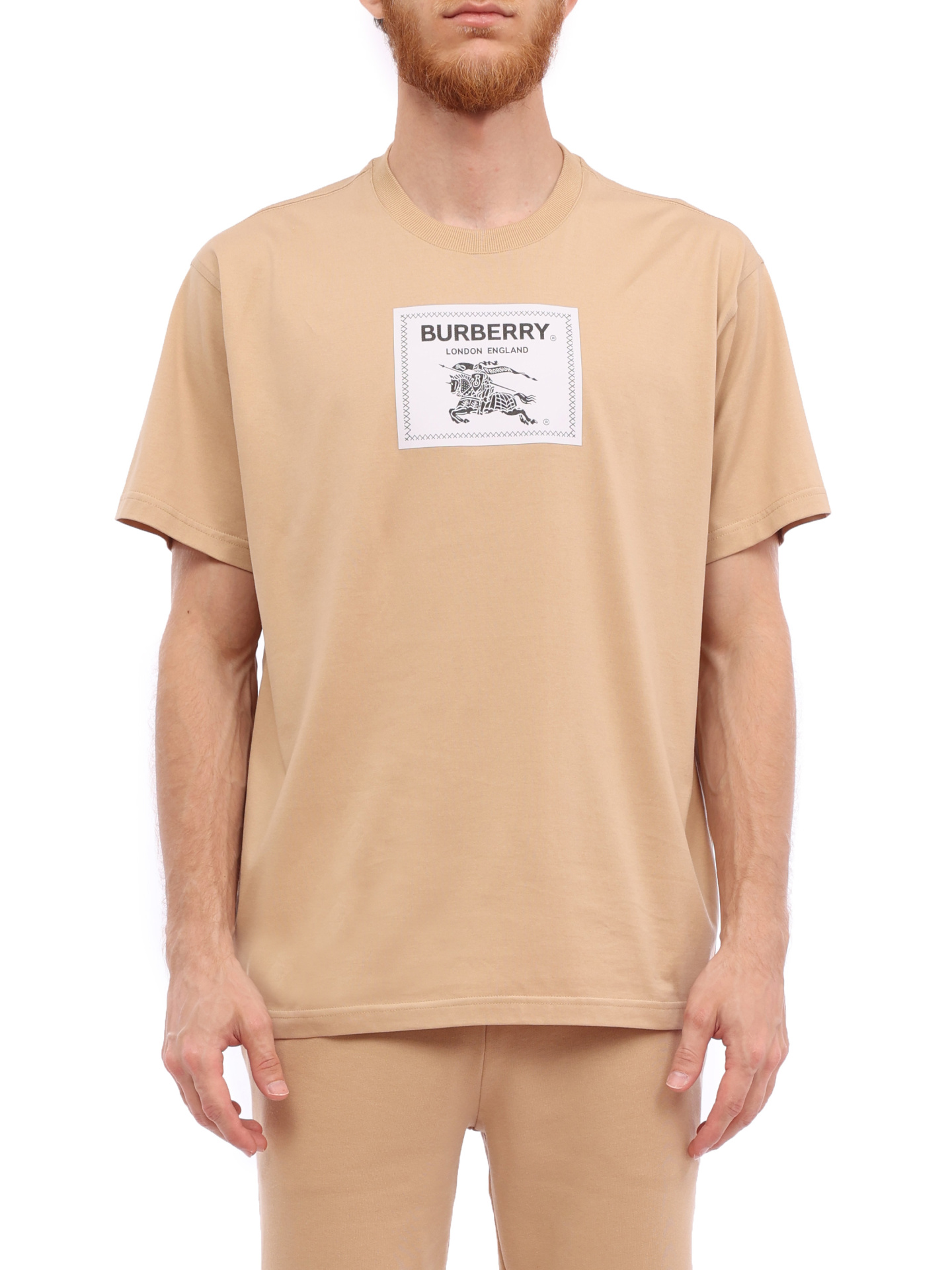 Футболка Burberry 8068500 A7405 хлопковая мужская — купить в интернет-магазине Verdistore