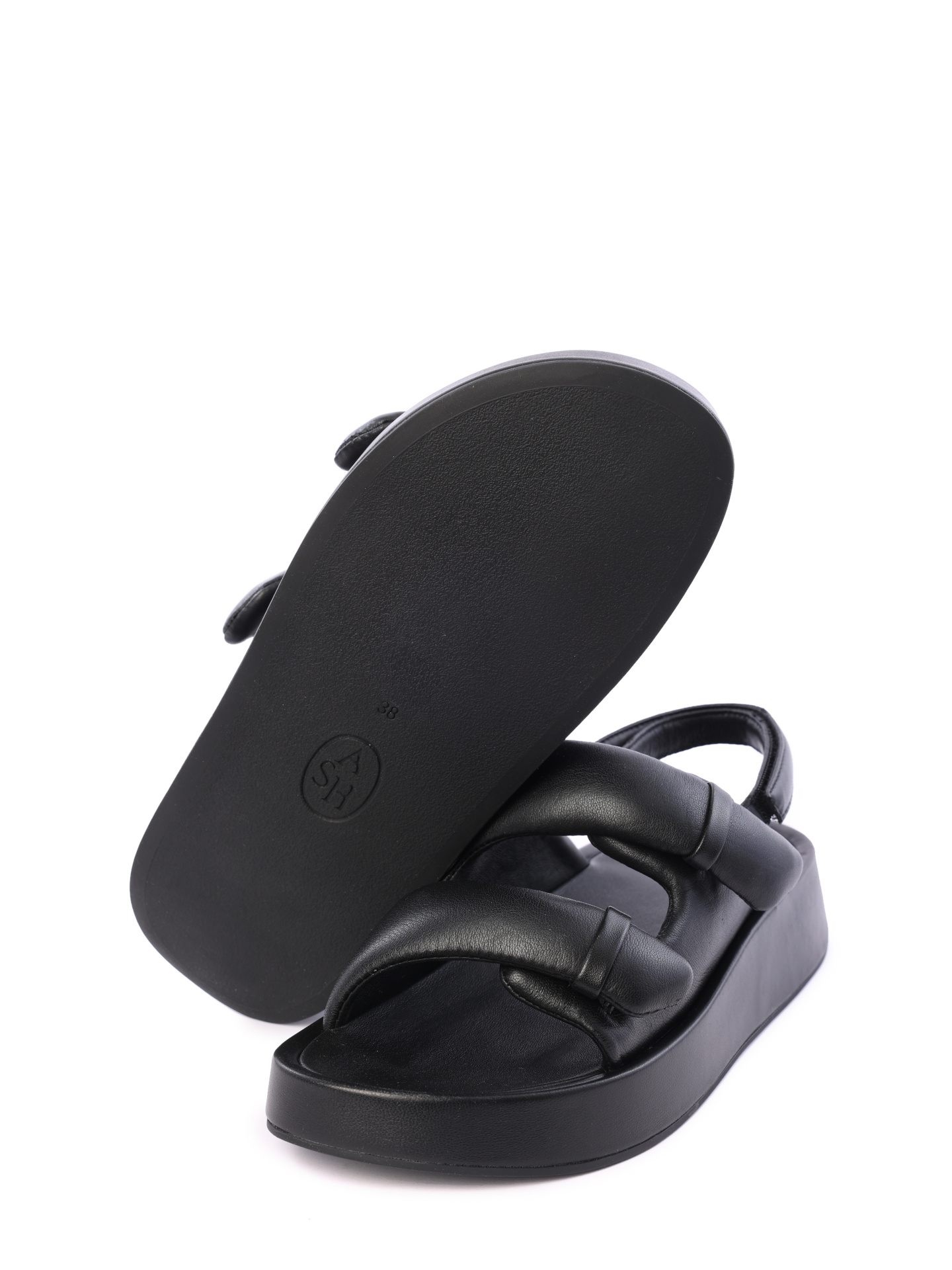 Сандалии ASH 8AH.AH125859.K черные женские дутые — купить в интернет-магазине Verdistore