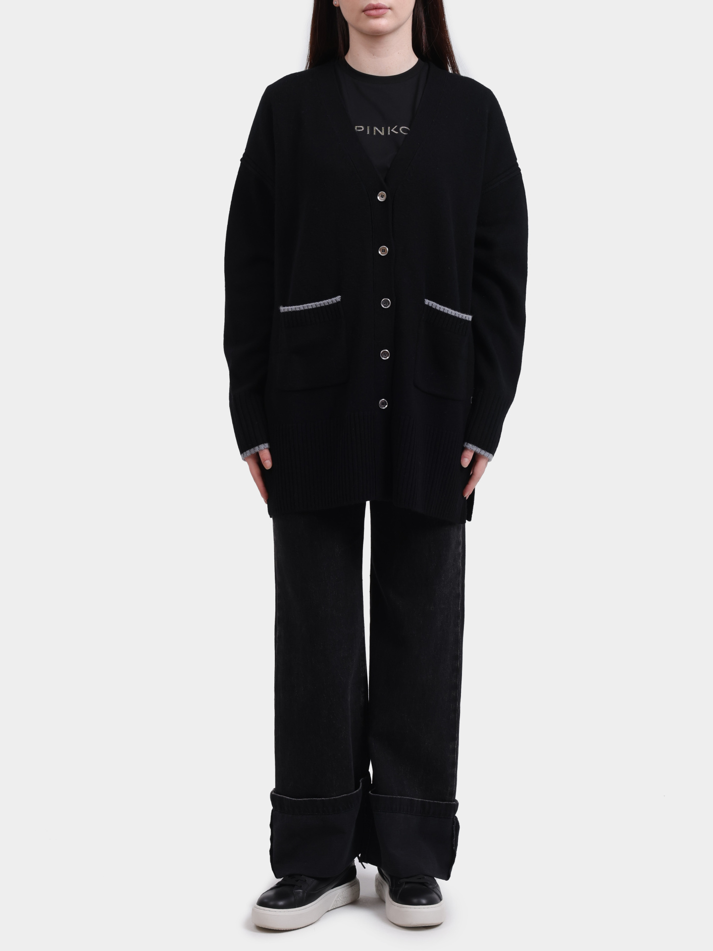 Кардиган Pinko 105451 A2Q9 Z99 шерстяной женский — купить в интернет-магазине Verdistore