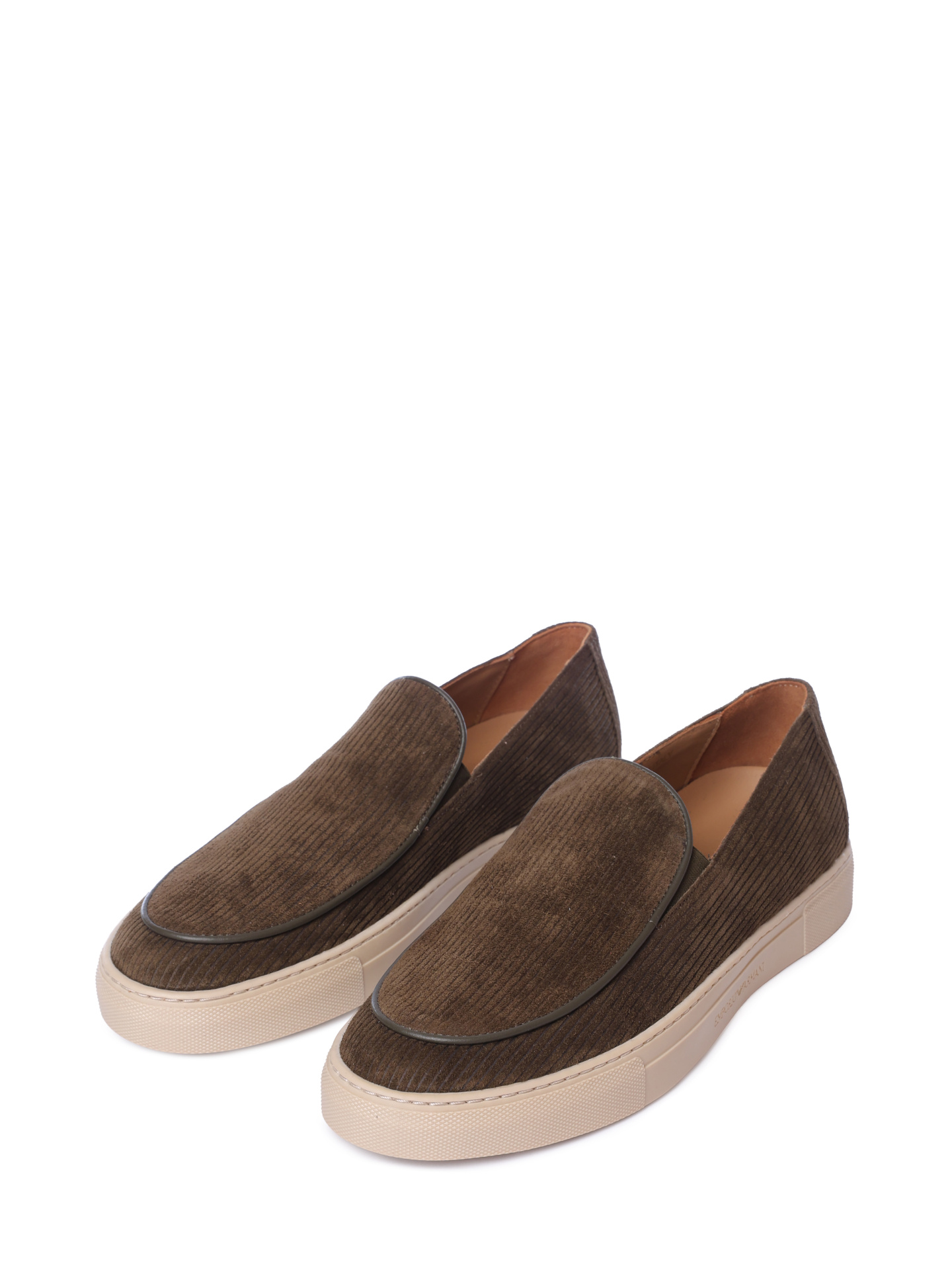 Лоферы Emporio Armani X4Y008 XF848 00122 коричневые мужские — купить в интернет-магазине Verdistore