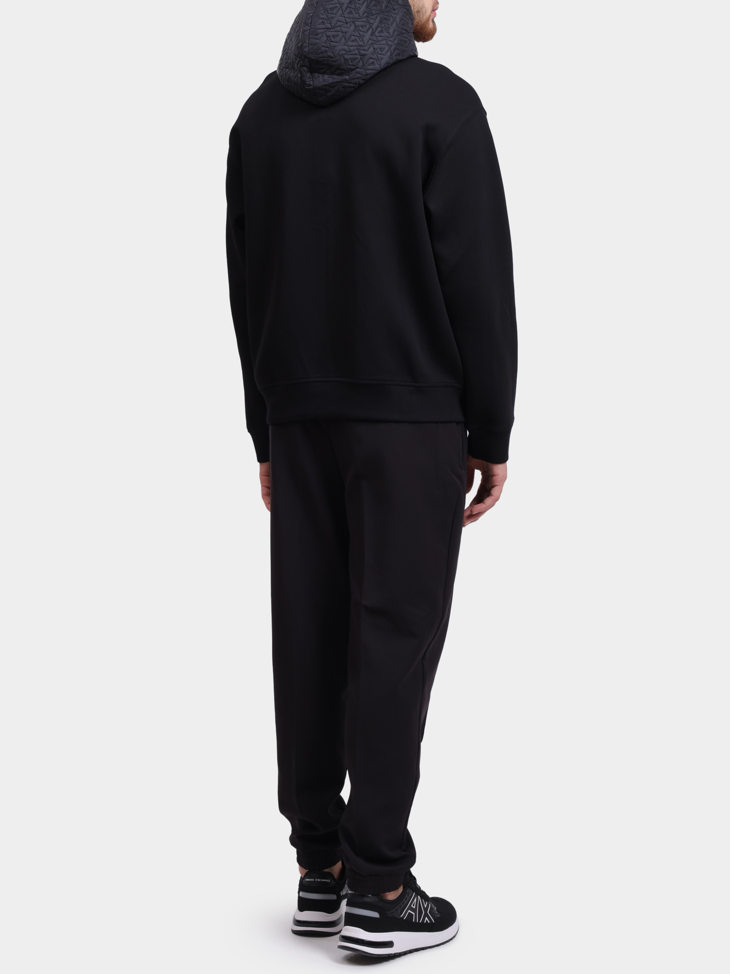 Мастерка Armani Exchange XM001891 AF10818 UC001 черная мужская — купить в интернет-магазине Verdistore