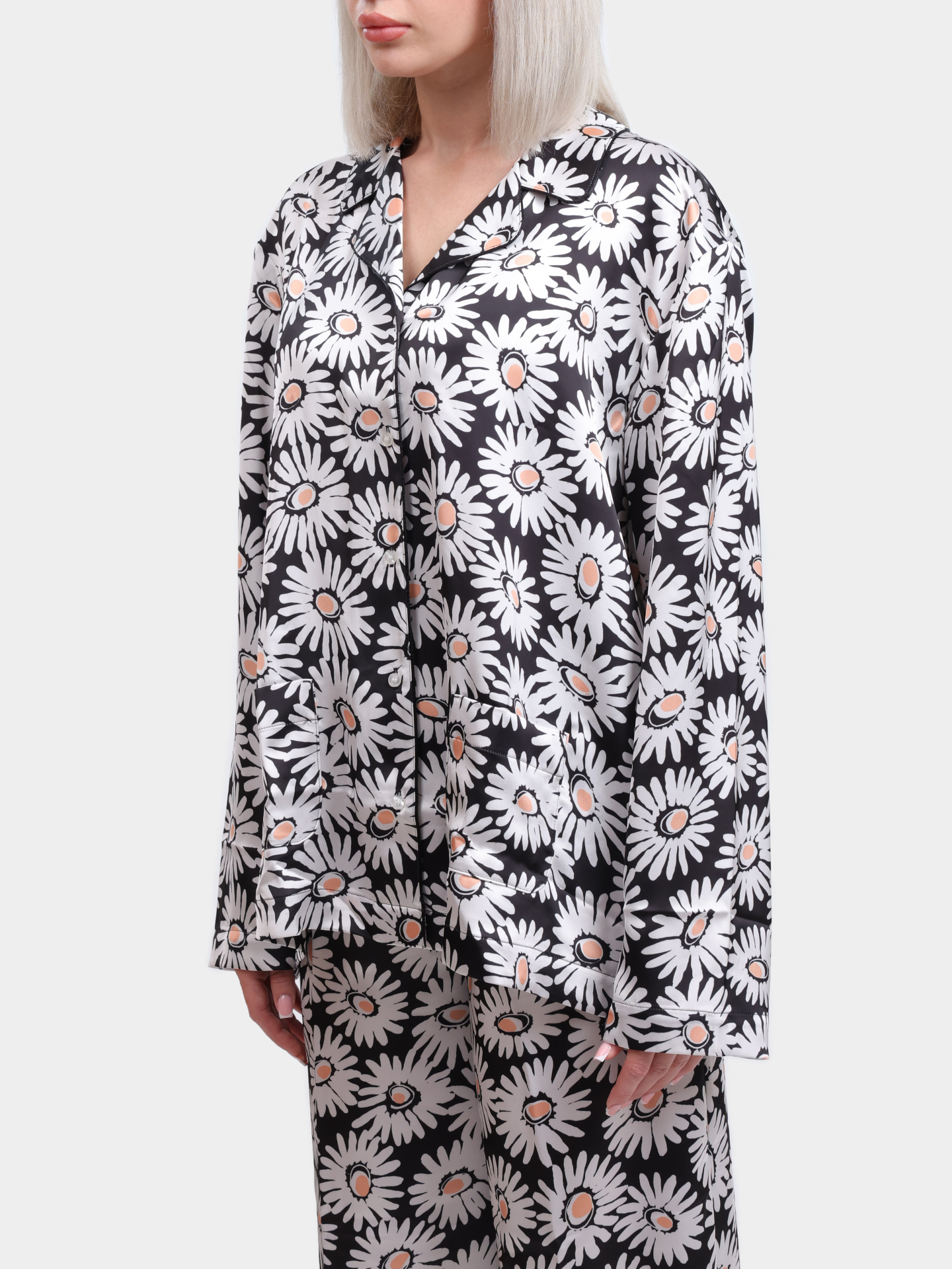 Рубашка Hugo 50537004 979 женская с цветочным принтом — купить в интернет-магазине Verdistore