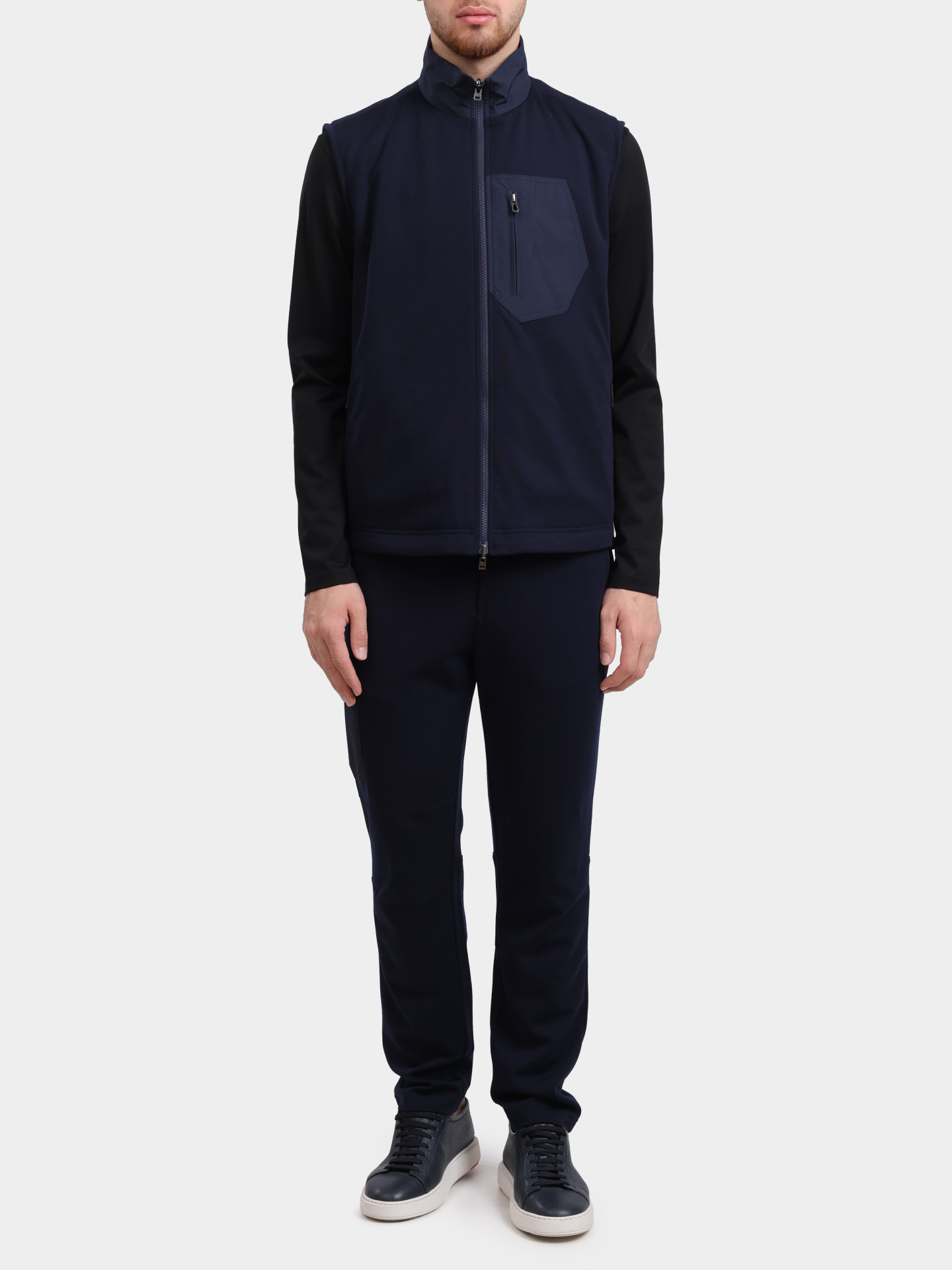 Брюки спортивные Sease PT056TJ073 B13 темно-синие мужские зауженного кроя — купить в интернет-магазине Verdistore