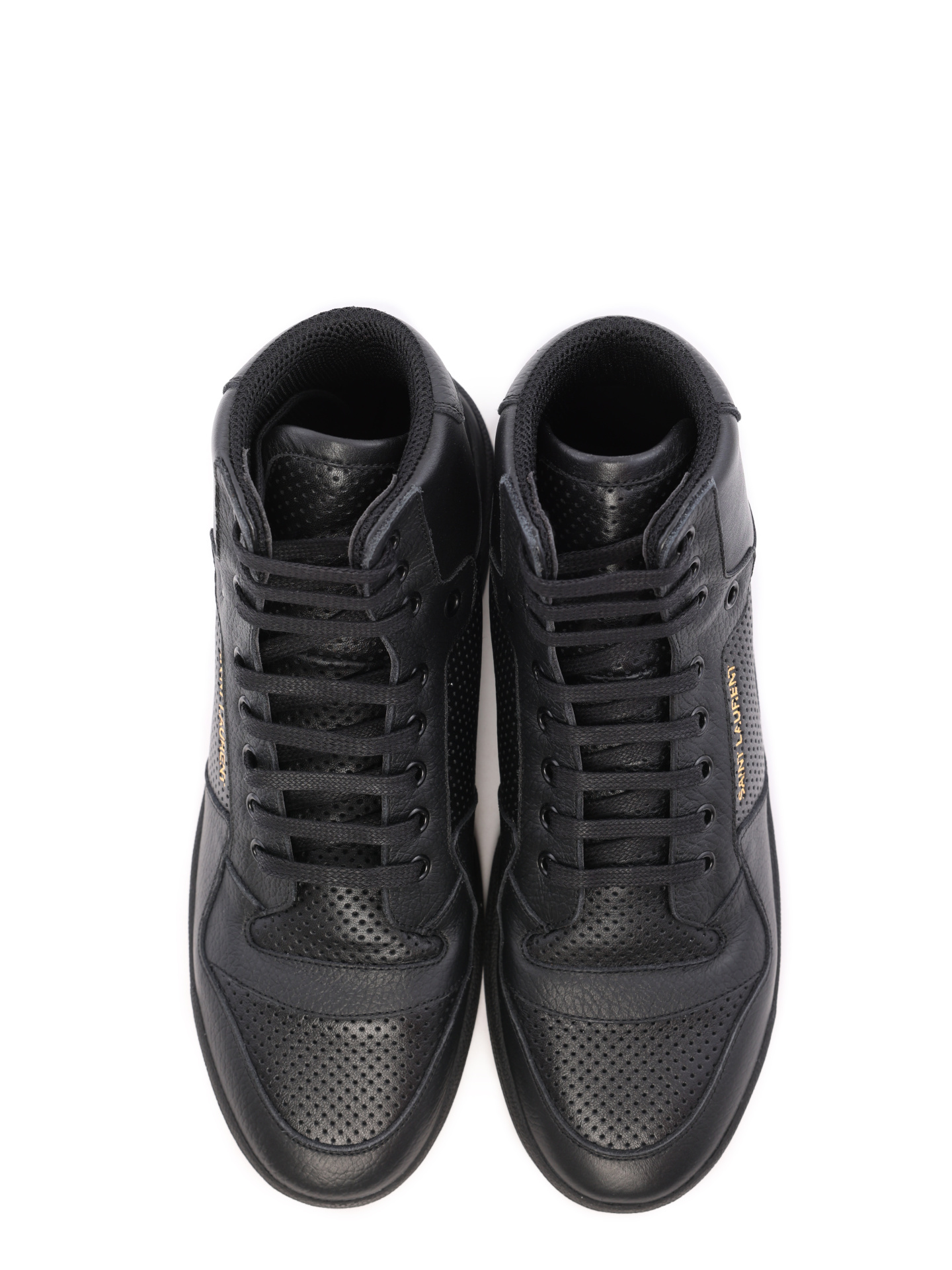 Кеды черные высокие с перфорацией  — купить в интернет-магазине Verdistore