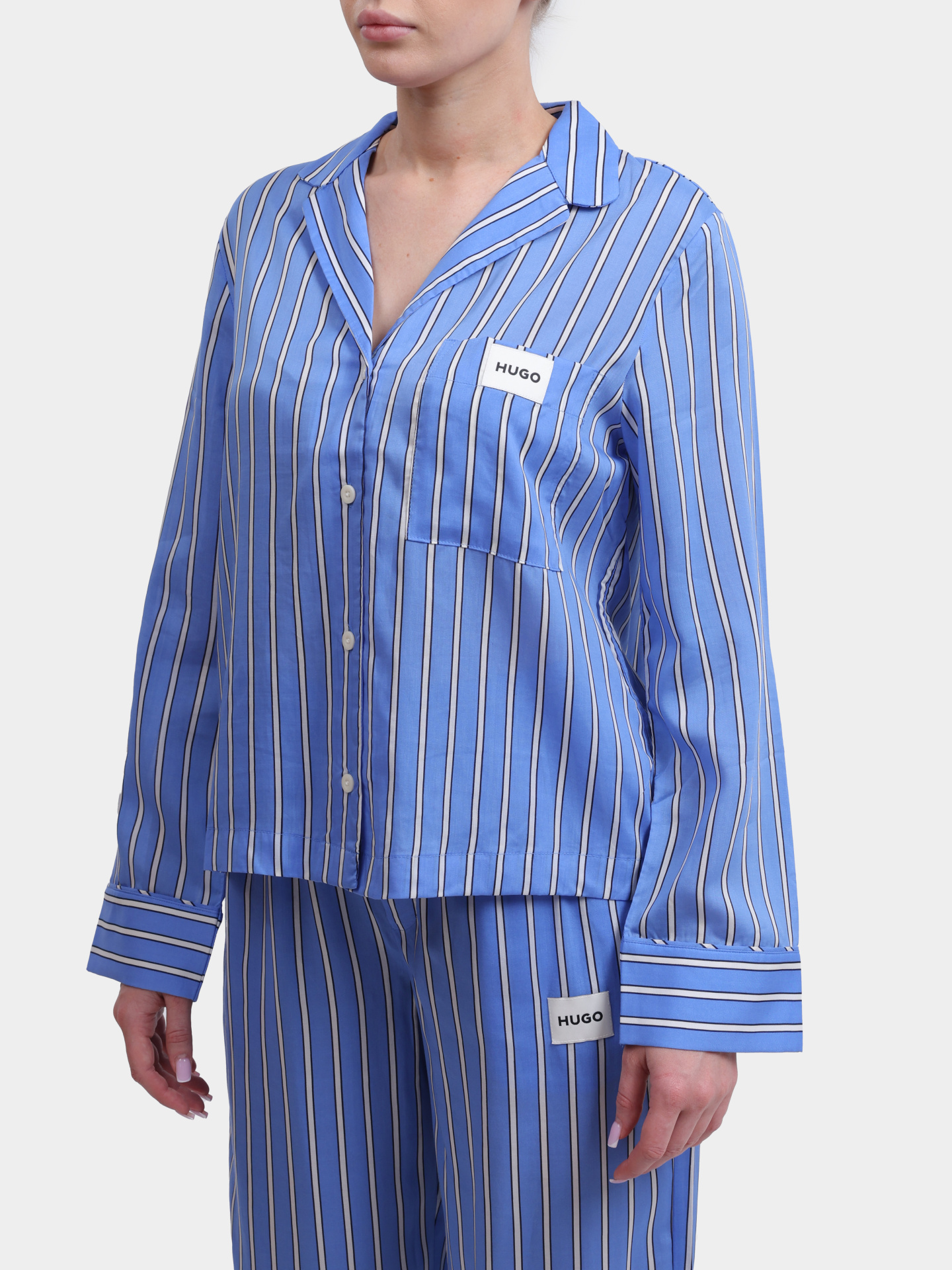 Рубашка пижамная KLEO_SHIRT 10272490 01 50544173 455 голубая женская  — купить в интернет-магазине Verdistore