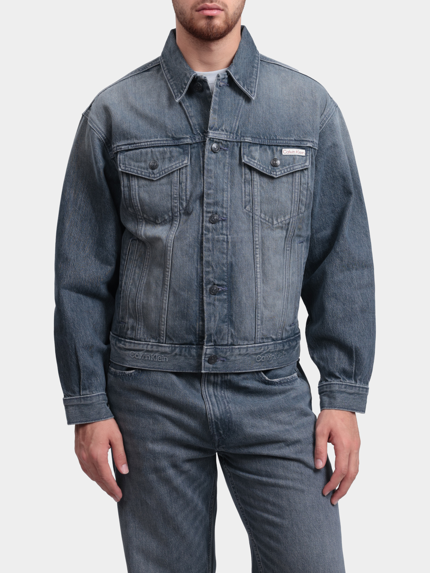 Куртка Calvin Klein Jeans LV04RF723G SCO джинсовая мужская — купить в интернет-магазине Verdistore