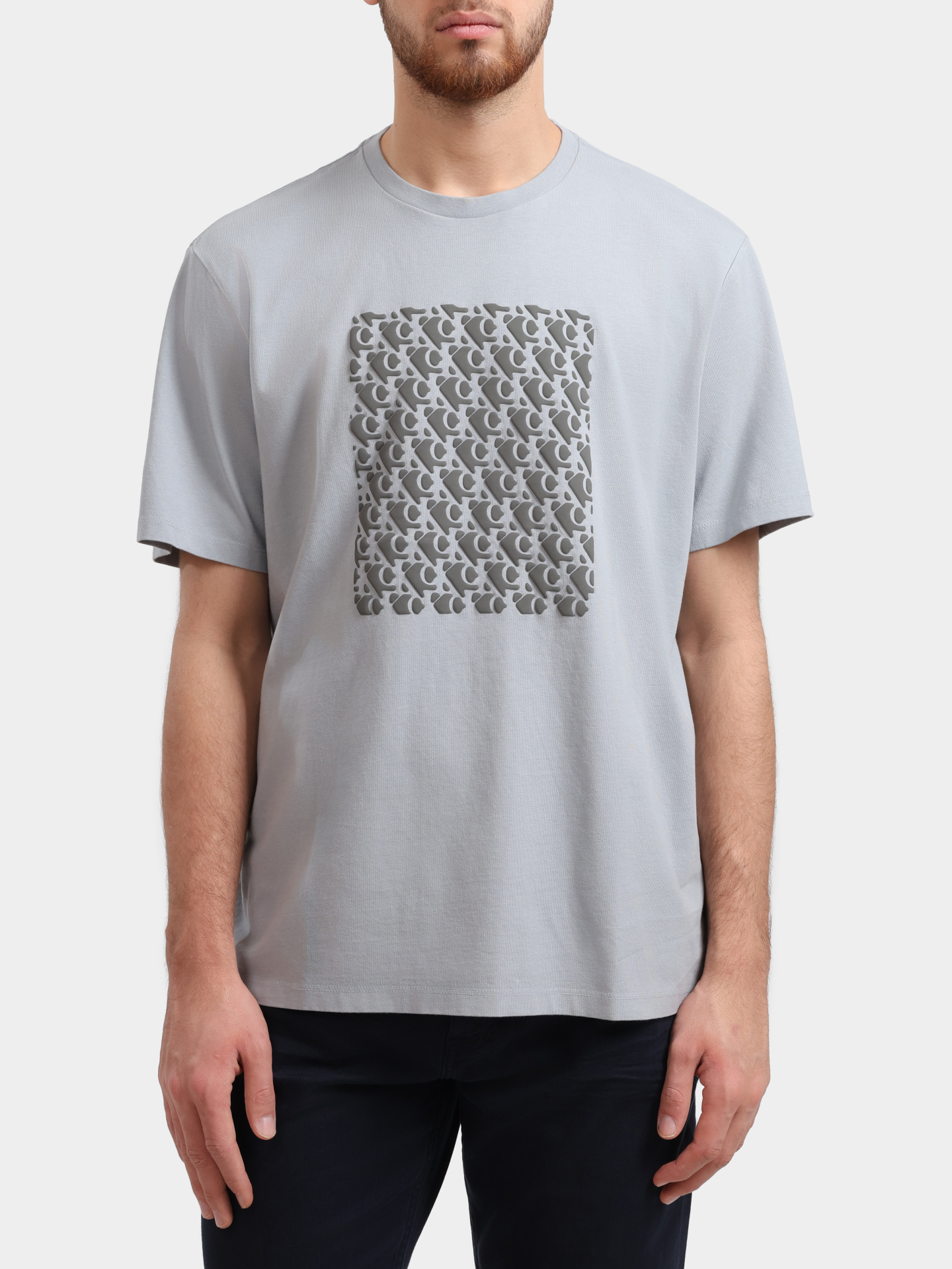 Футболка Calvin Klein Jeans LV04RC841G серая мужская  — купить в интернет-магазине Verdistore