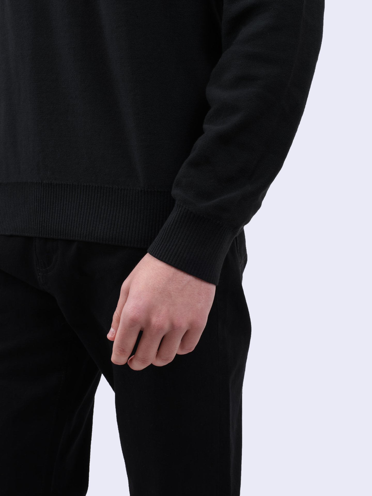 Свитер Armani Exchange 6DZM6J ZMQ7Z 1200 черный мужской из хлопка — купить в интернет-магазине Verdistore