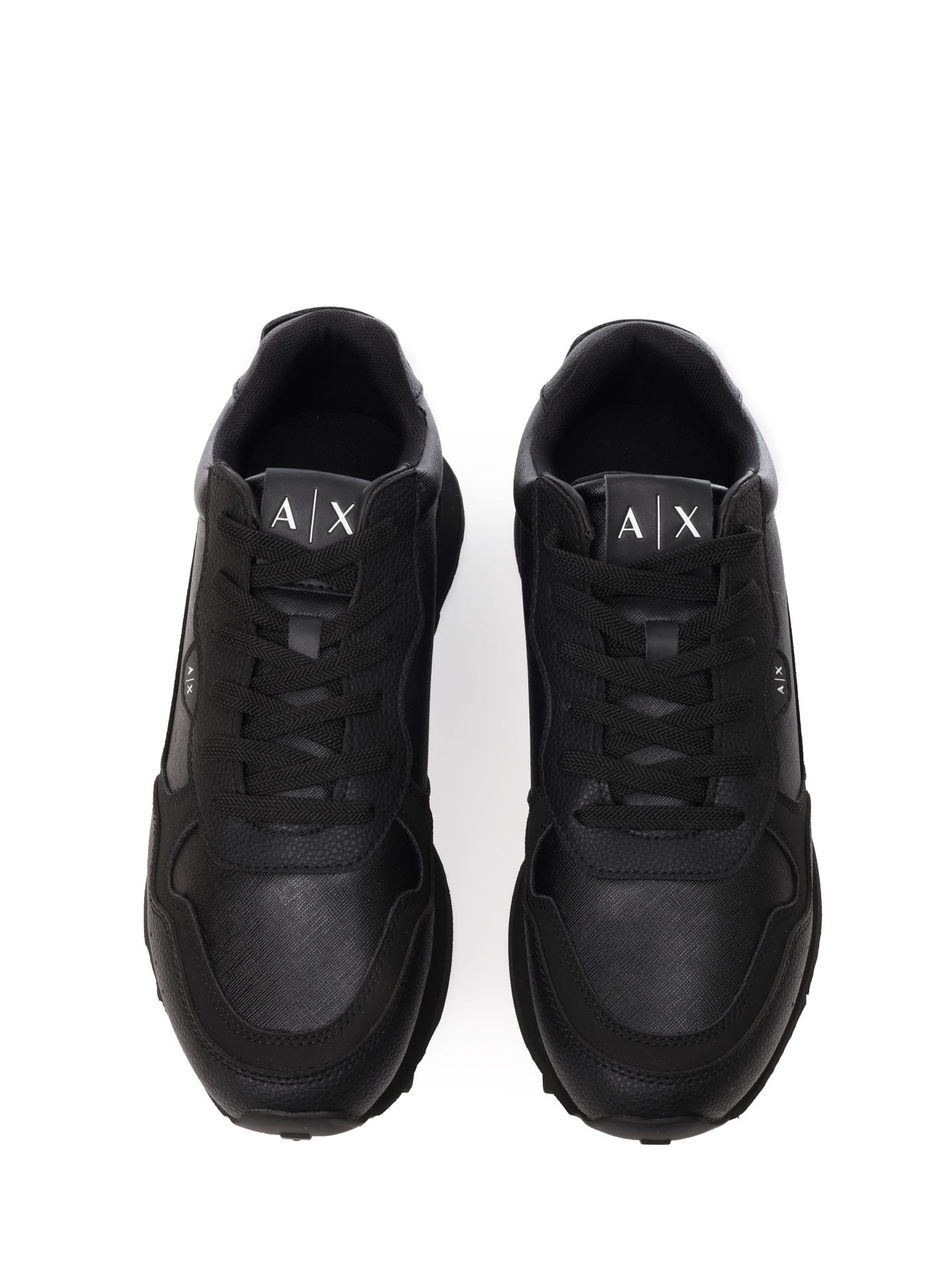 Кроссовки Armani Exchange XUX205 XV869 K001 черные мужские с замшевыми вставками — купить в интернет-магазине Verdistore
