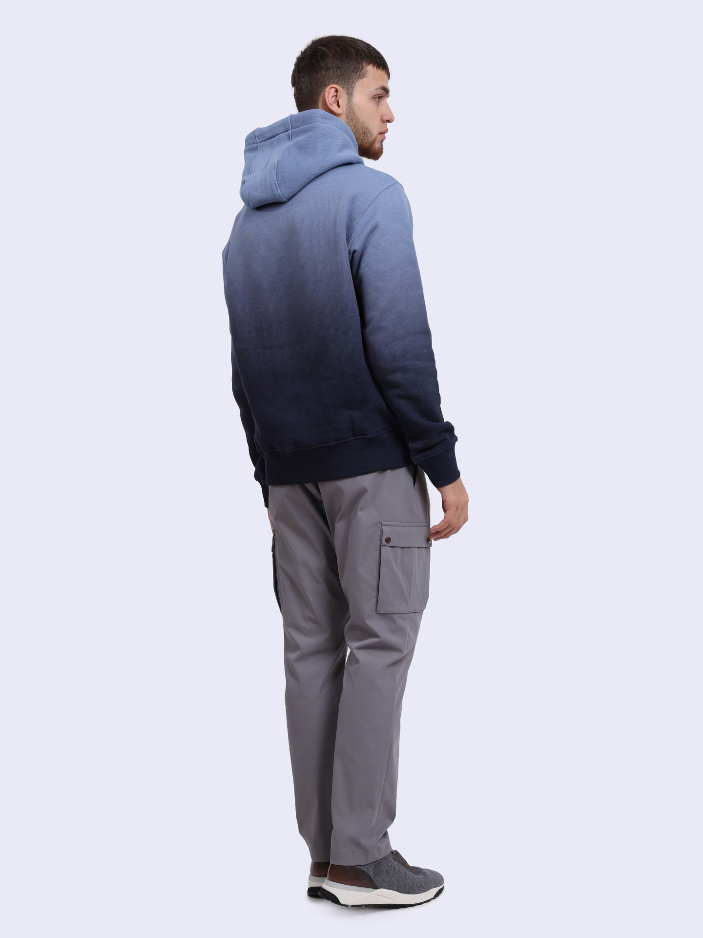 Худи Boss 50520408 464 хлопковое мужское с градиентом — купить в интернет-магазине Verdistore