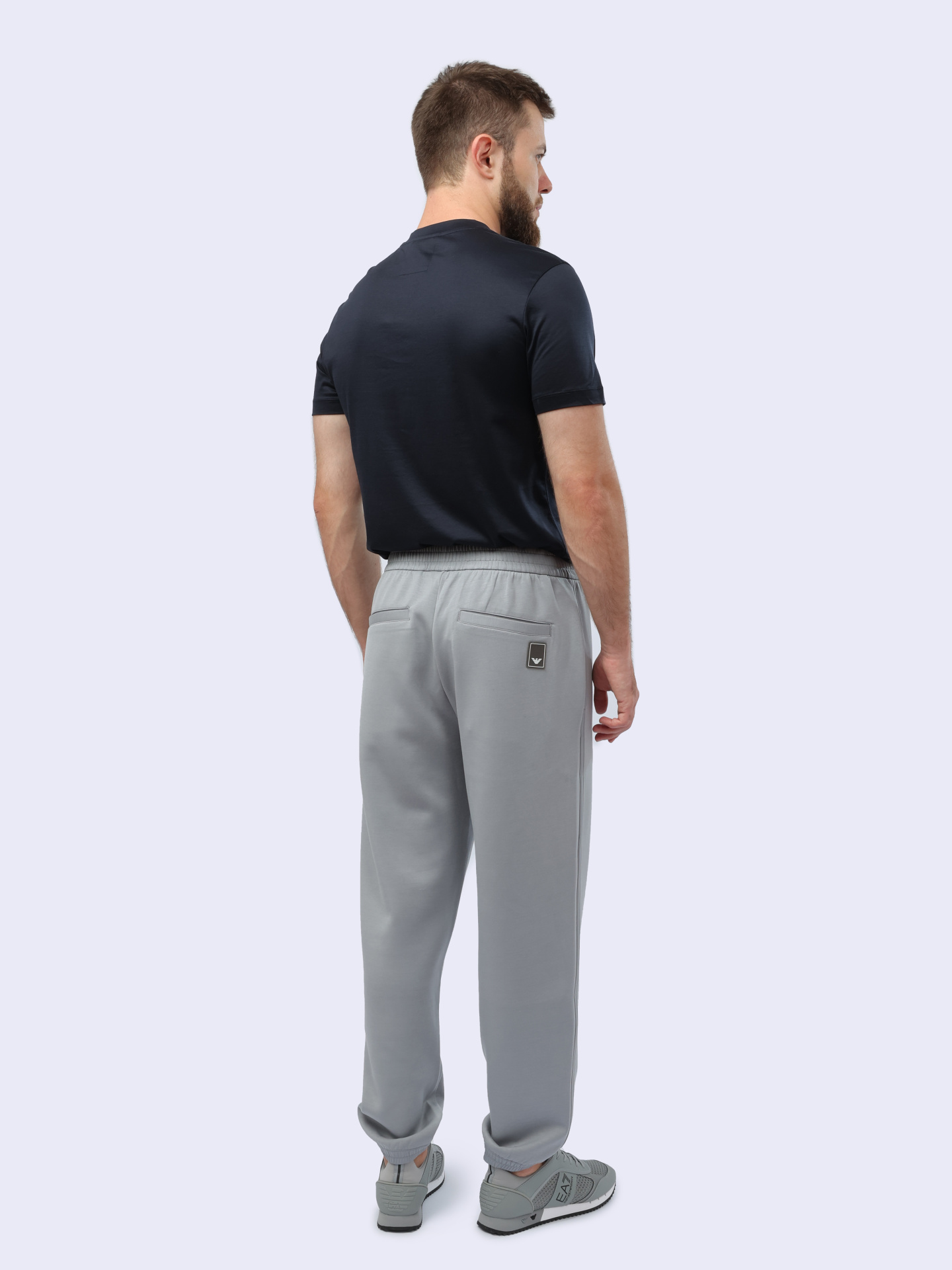 Джоггеры Emporio Armani EM000084 AF10103 U8060 серые мужские — купить в интернет-магазине Verdistore