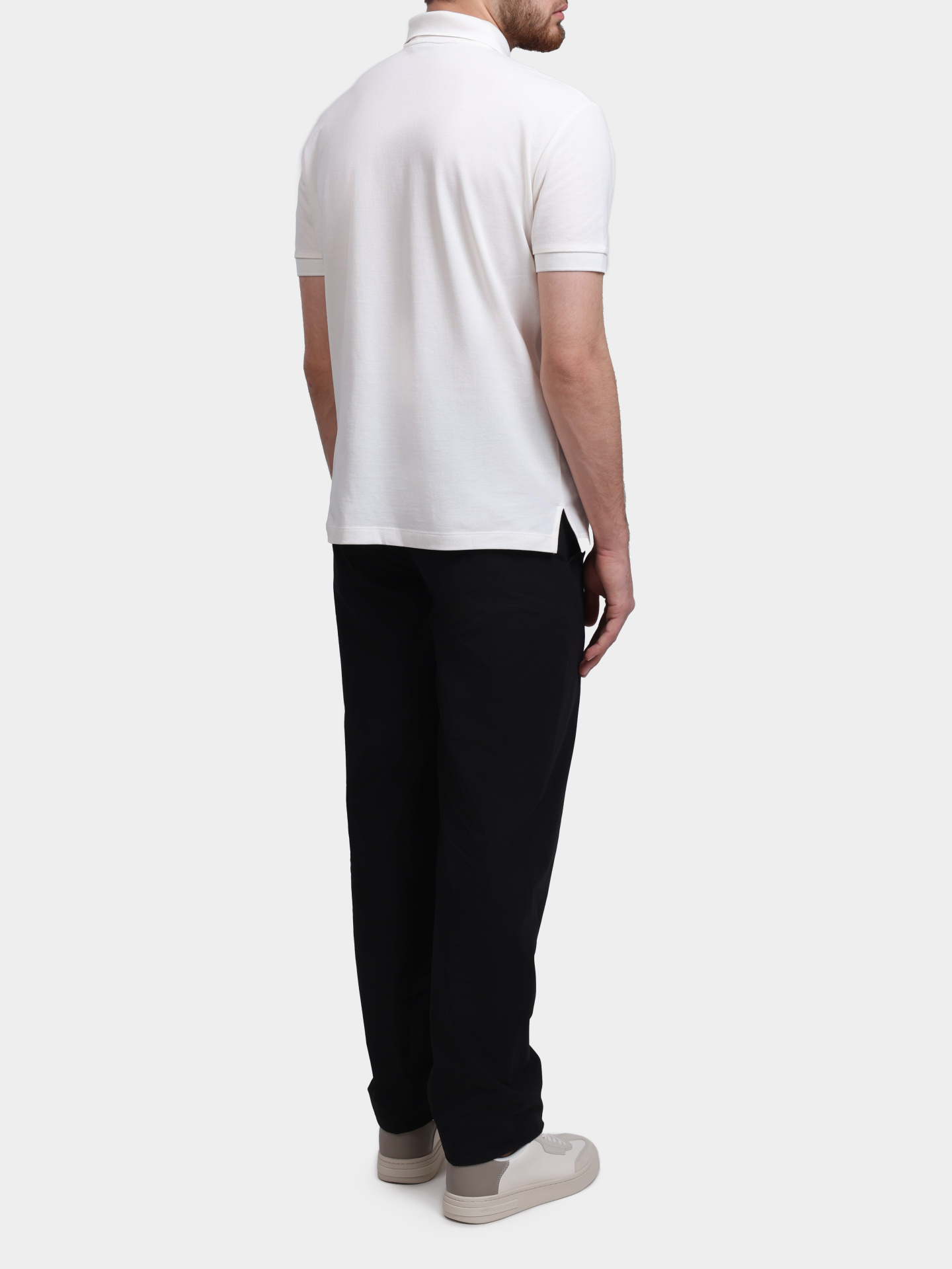 Поло Armani Exchange XM002390 AF13026 U1074 молочное мужское — купить в интернет-магазине Verdistore