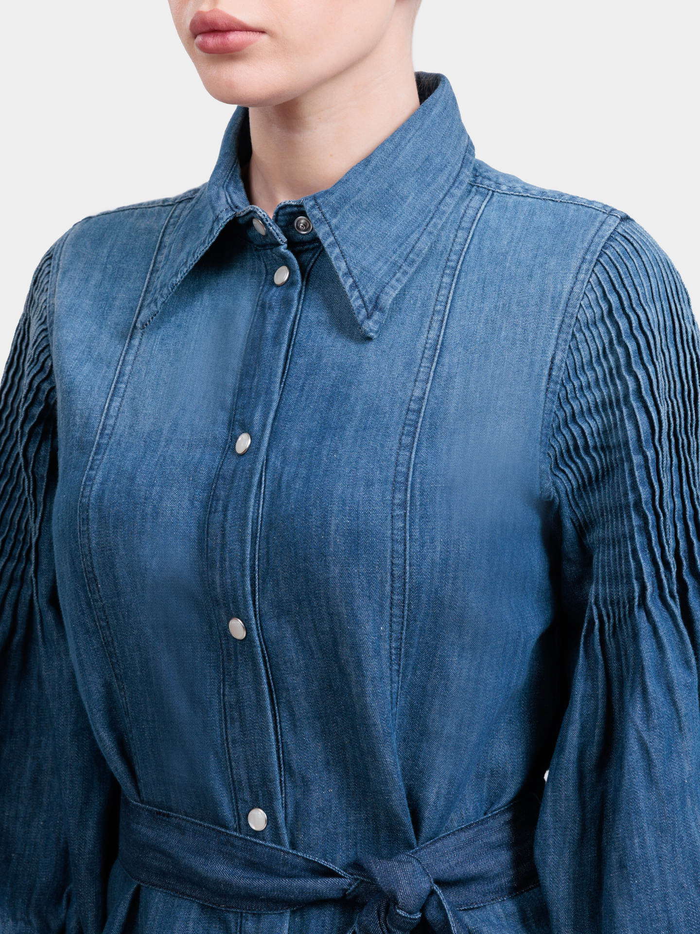 Платье Pinko 106401 A33J PJL джинсовое женское с поясом — купить в интернет-магазине Verdistore