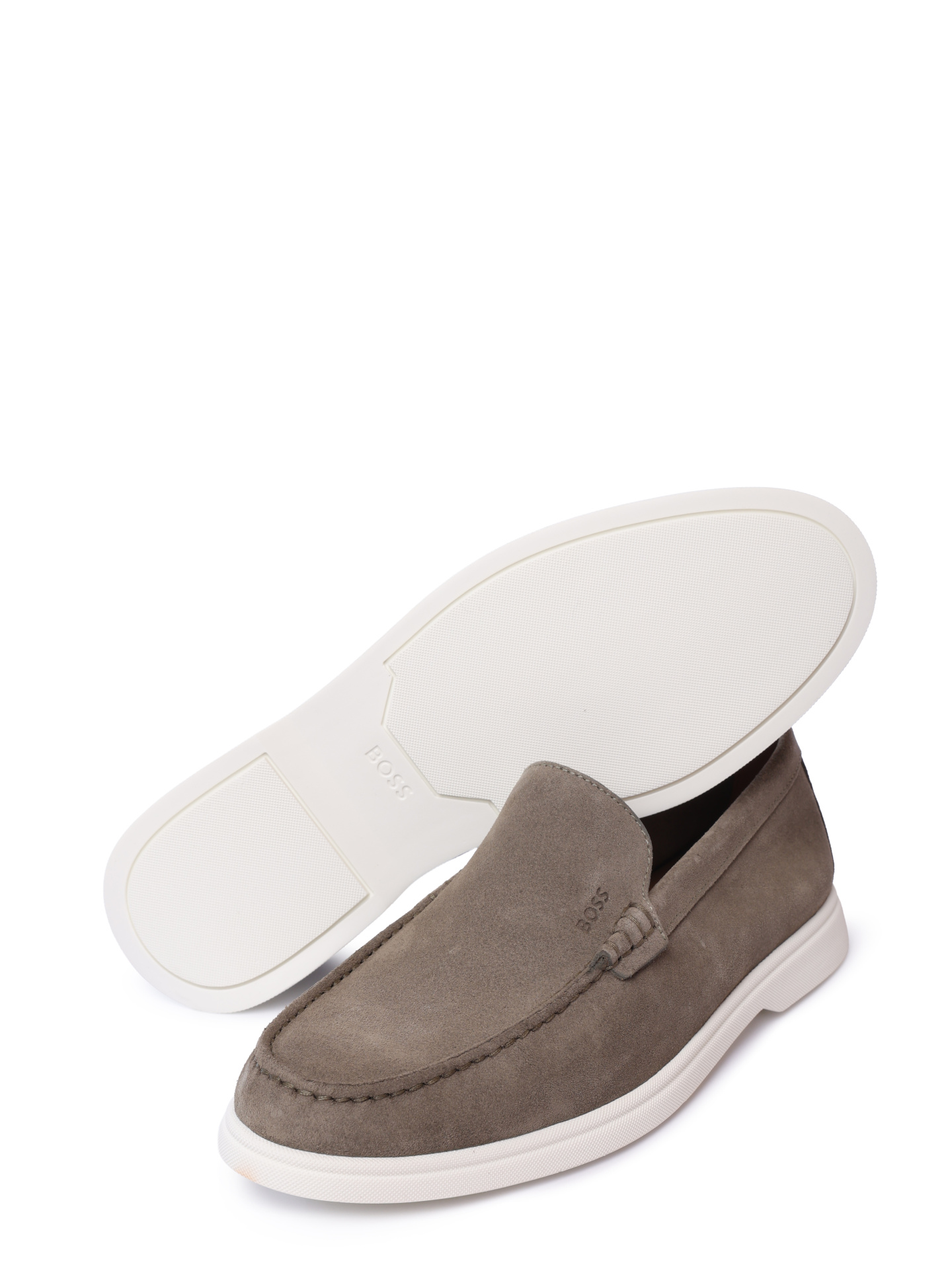 Лоферы Boss 50543083 342 хаки мужские из замши — купить в интернет-магазине Verdistore