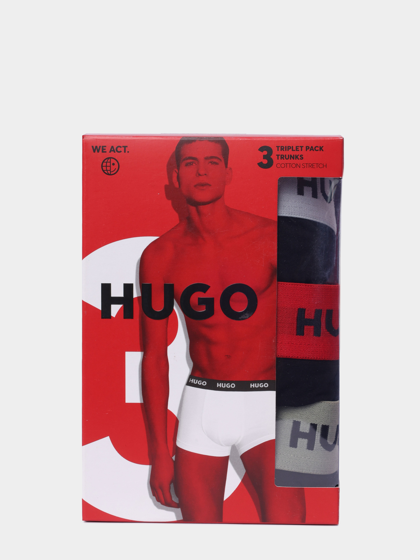 Трусы комплект Hugo 50532611 977 хлопковые мужские — купить в интернет-магазине Verdistore