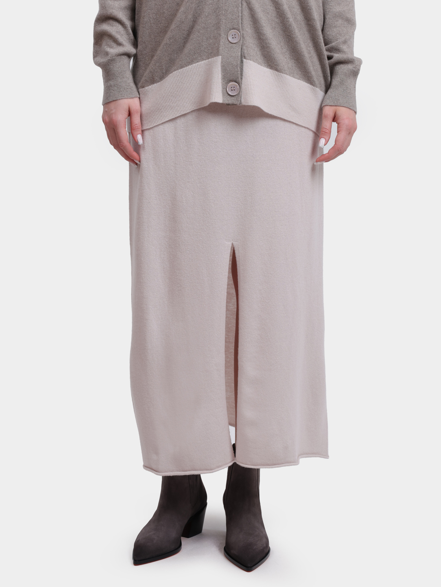 Юбка Alpha Studio AD-4244M 2017 женская с разрезом — купить в интернет-магазине Verdistore