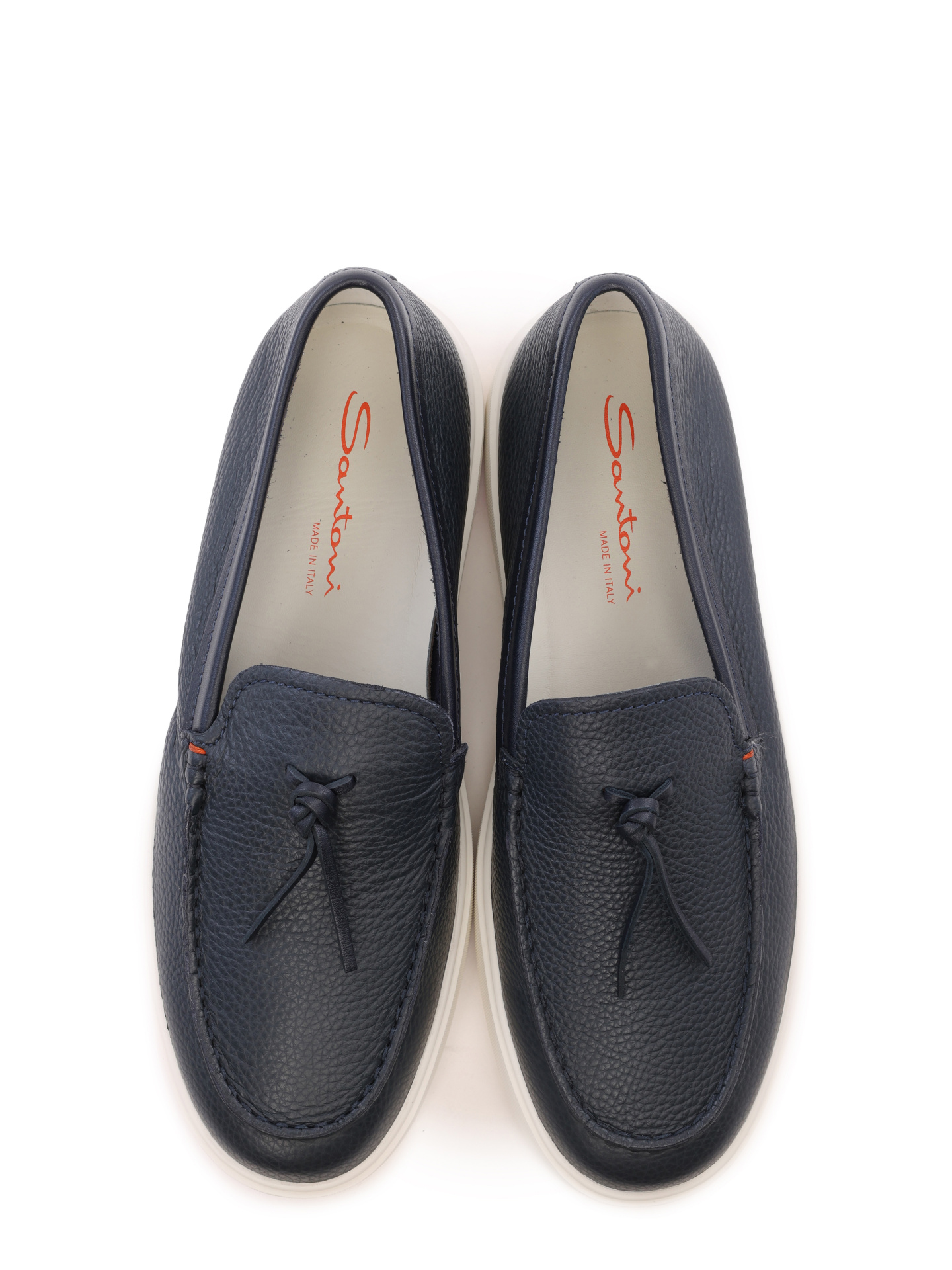 Слипоны из фактурной кожи и на высокой белой подошве — купить в интернет-магазине Verdistore