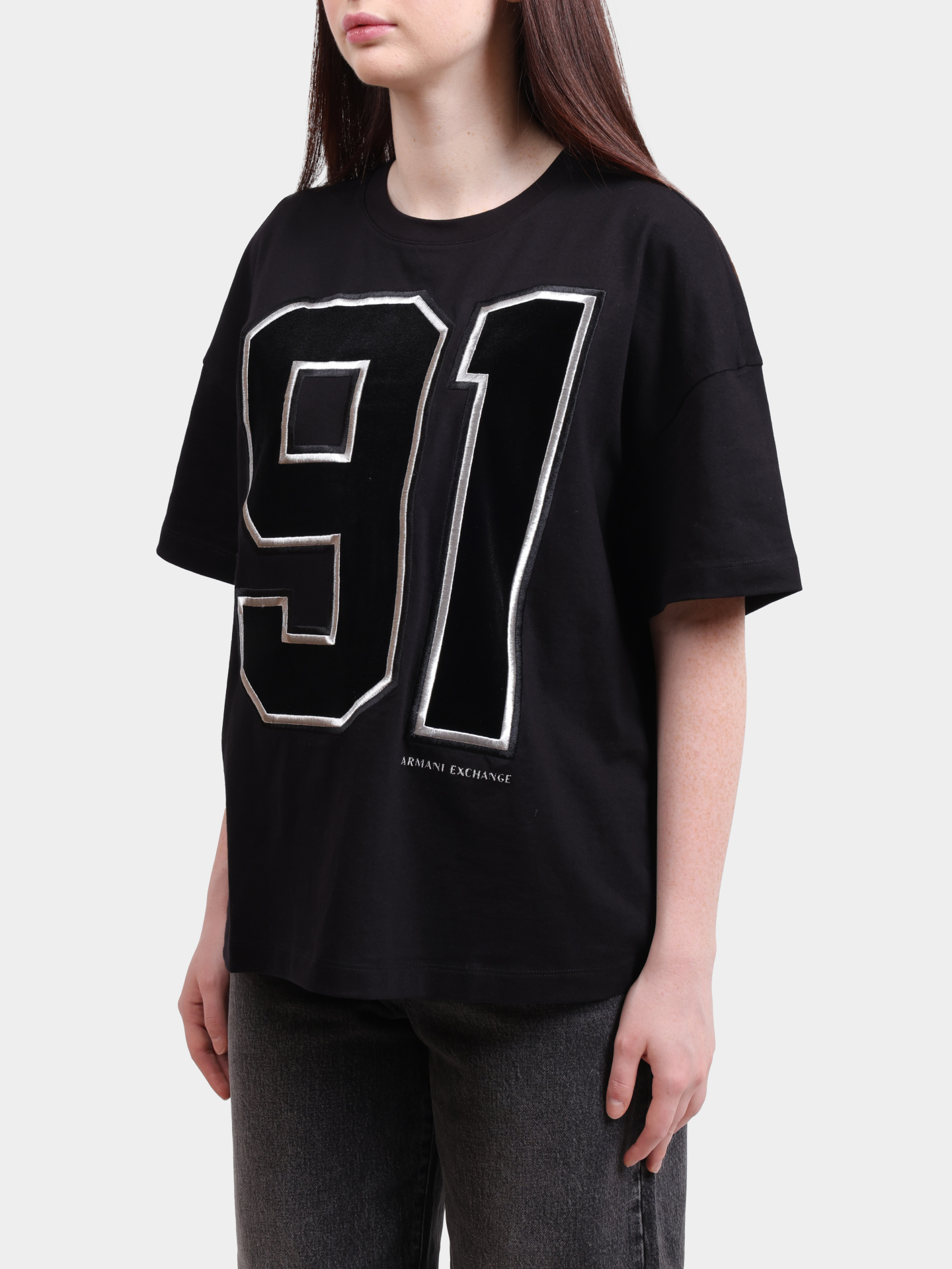 Футболка Armani Exchange XW001082 AF15085 UC001 хлопковая женская — купить в интернет-магазине Verdistore