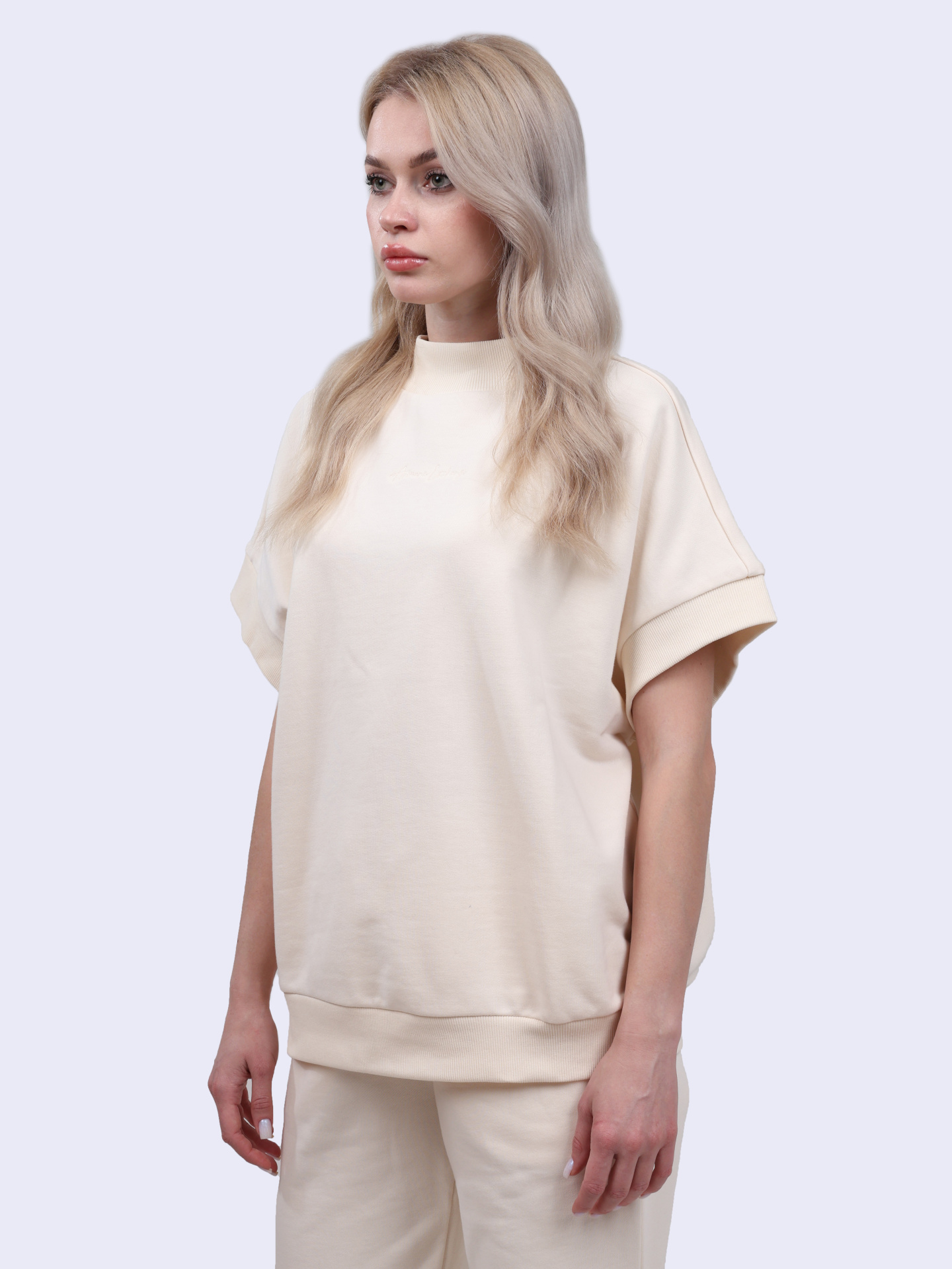 Свитшот Armani Exchange 6DYM73 YJEEZ 1130 белый женский спортивный — купить в интернет-магазине Verdistore