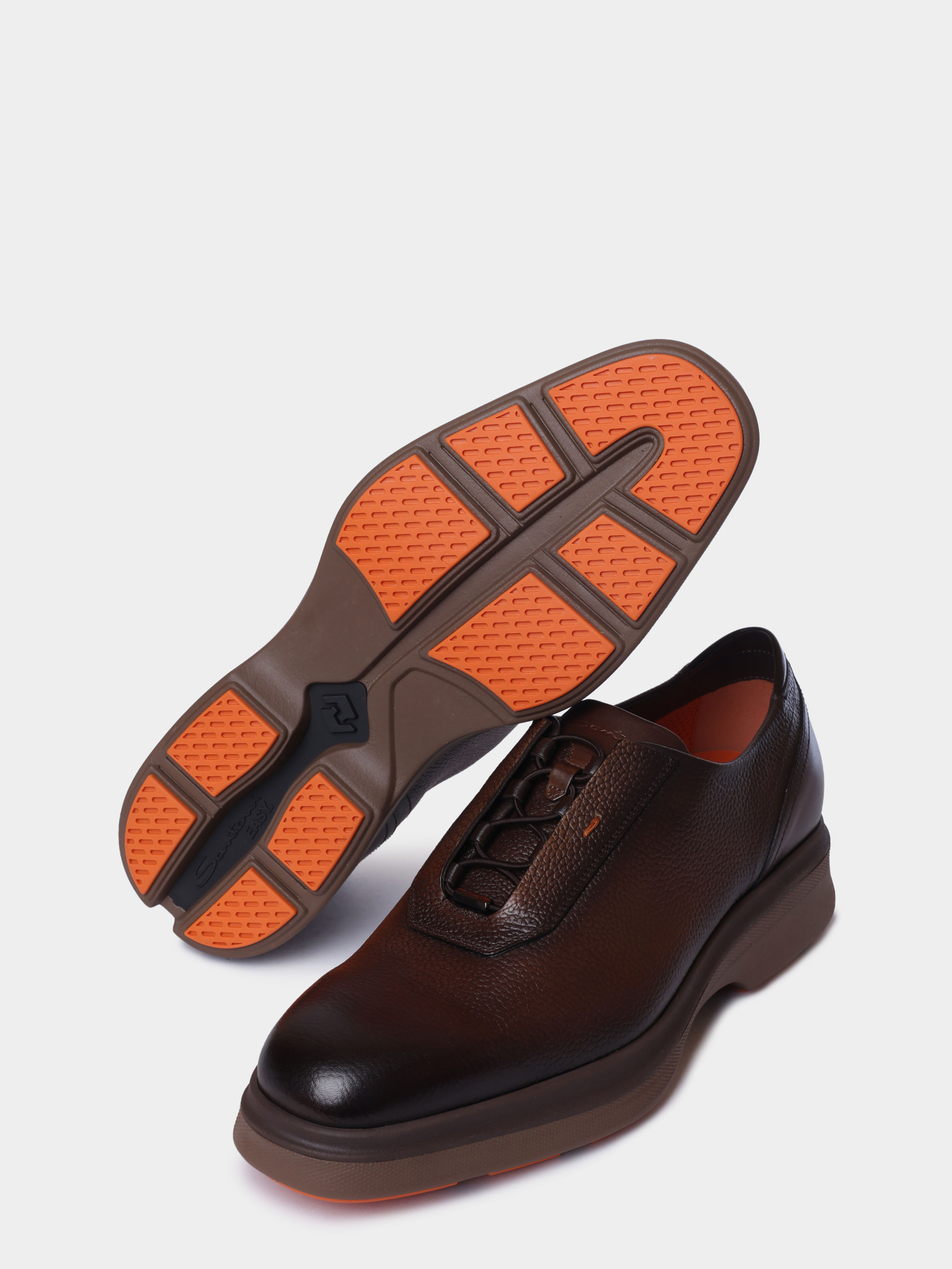 Оксфорды Santoni MGEG19170TTAXNGST50 кожаные мужские — купить в интернет-магазине Verdistore