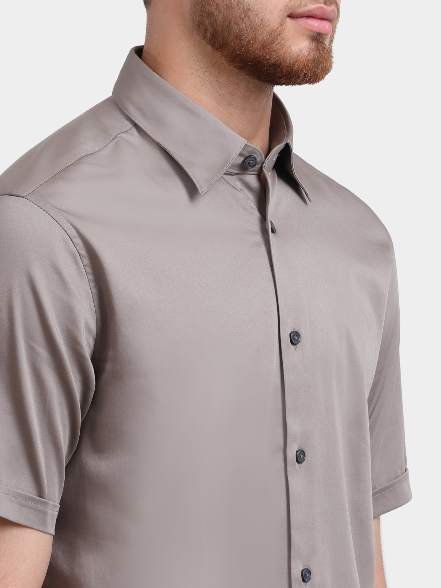 Рубашка Emporio Armani EM005124 AF23800 U8049 серая мужская свободного кроя — купить в интернет-магазине Verdistore
