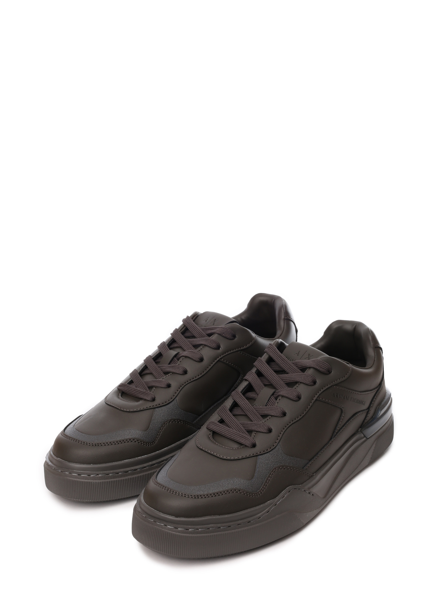 Кроссовки Armani Exchange XUX219 XV857 00881 оливковые мужские из эко-кожи — купить в интернет-магазине Verdistore