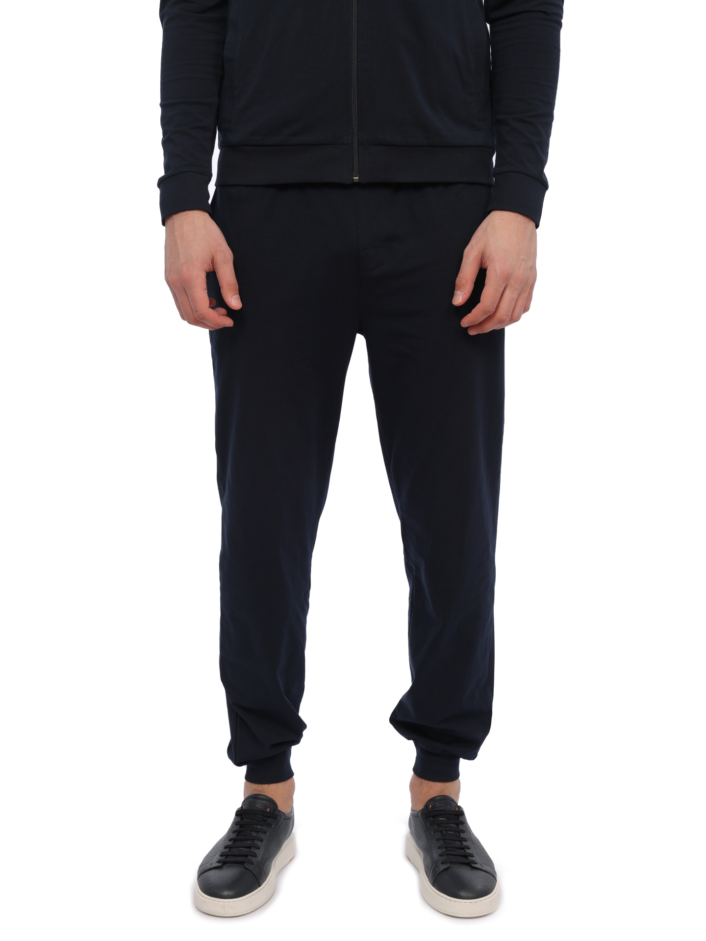 Костюм спортивный Boss 50511020 403 темно-синий мужской с полоской — купить в интернет-магазине Verdistore