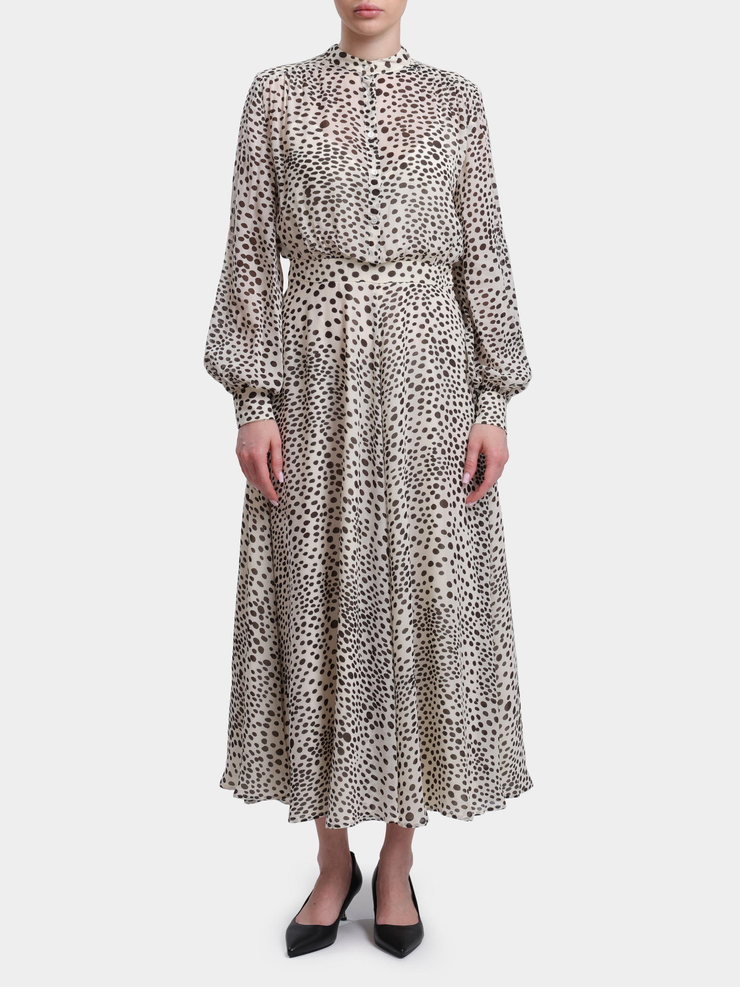 Платье MARELLA MLLMASTRO 006 шифоновое женское в горох — купить в интернет-магазине Verdistore