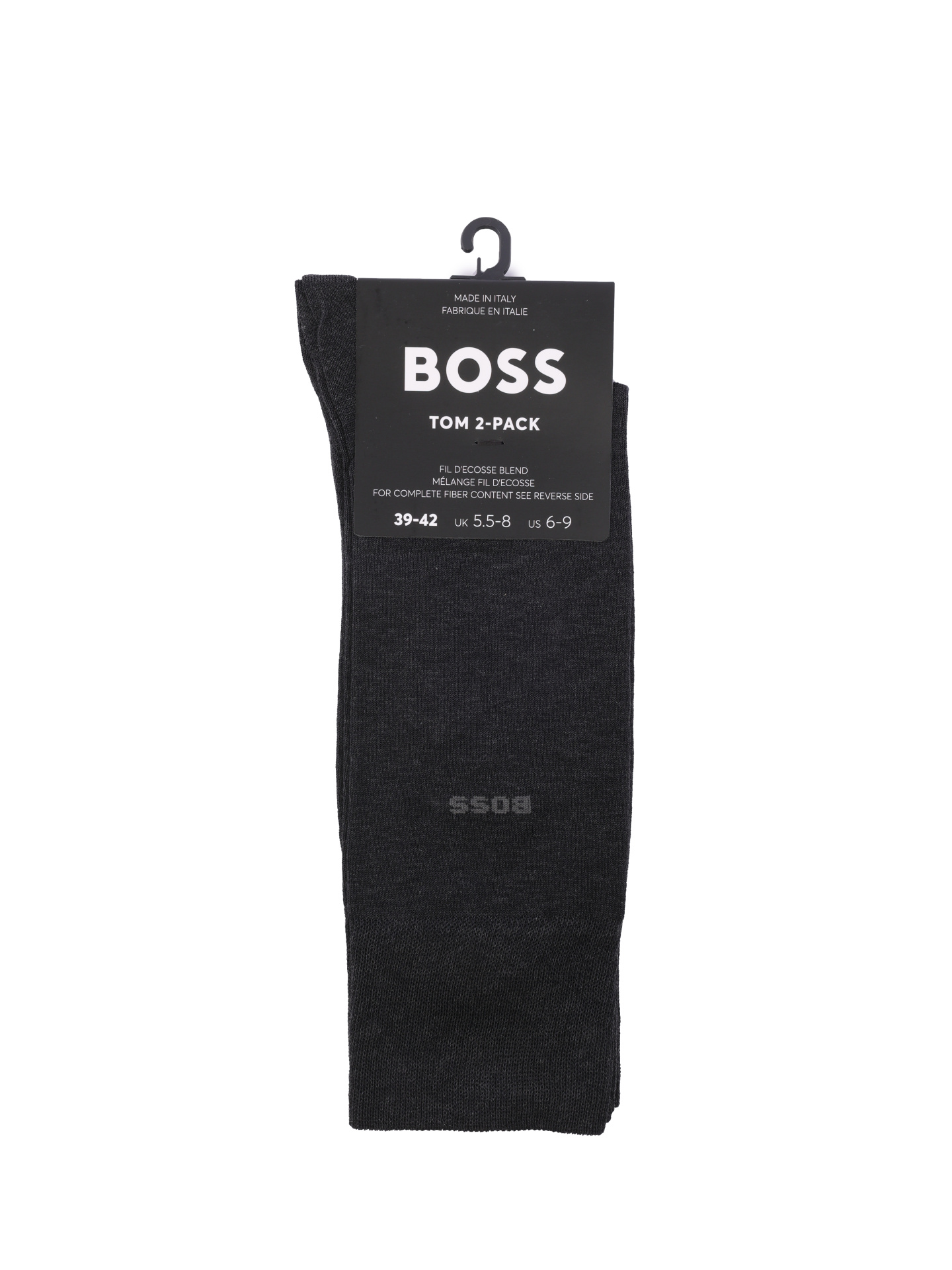 Носки Boss 50509433 012 темно-серые мужские с логотипом — купить в интернет-магазине Verdistore