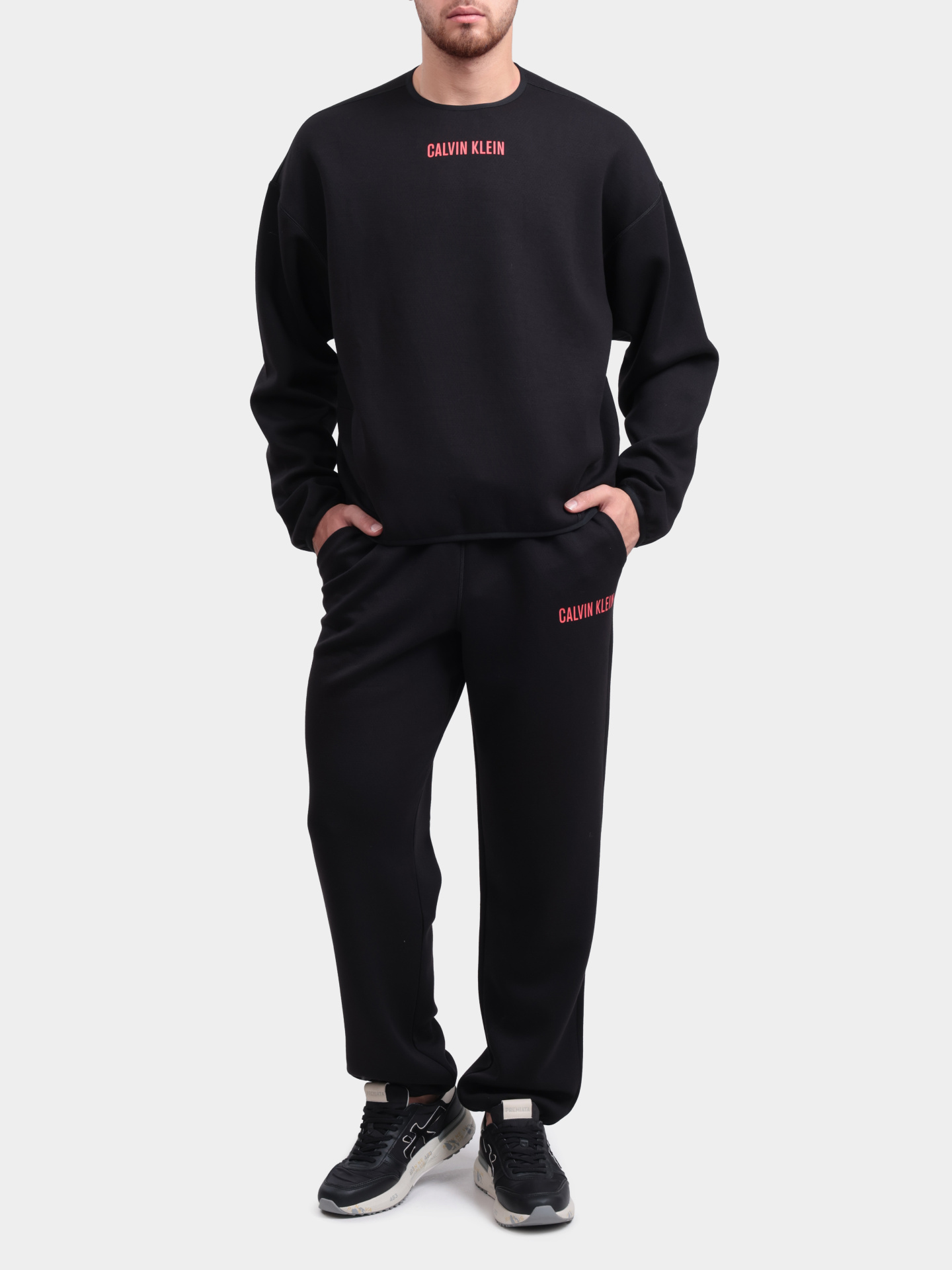 Свитшот Calvin Klein LVGMF5W307 3IT черный мужской — купить в интернет-магазине Verdistore
