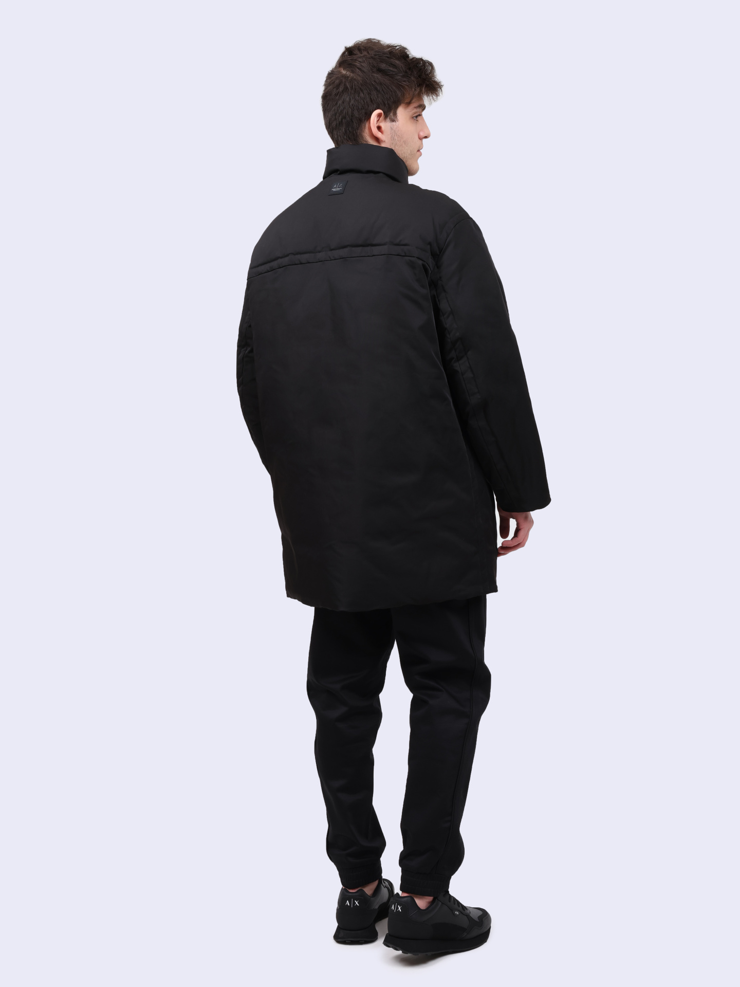 Пуховик Armani Exchange XM000034 AF10324 UC001 мужской черный удлиненный — купить в интернет-магазине Verdistore