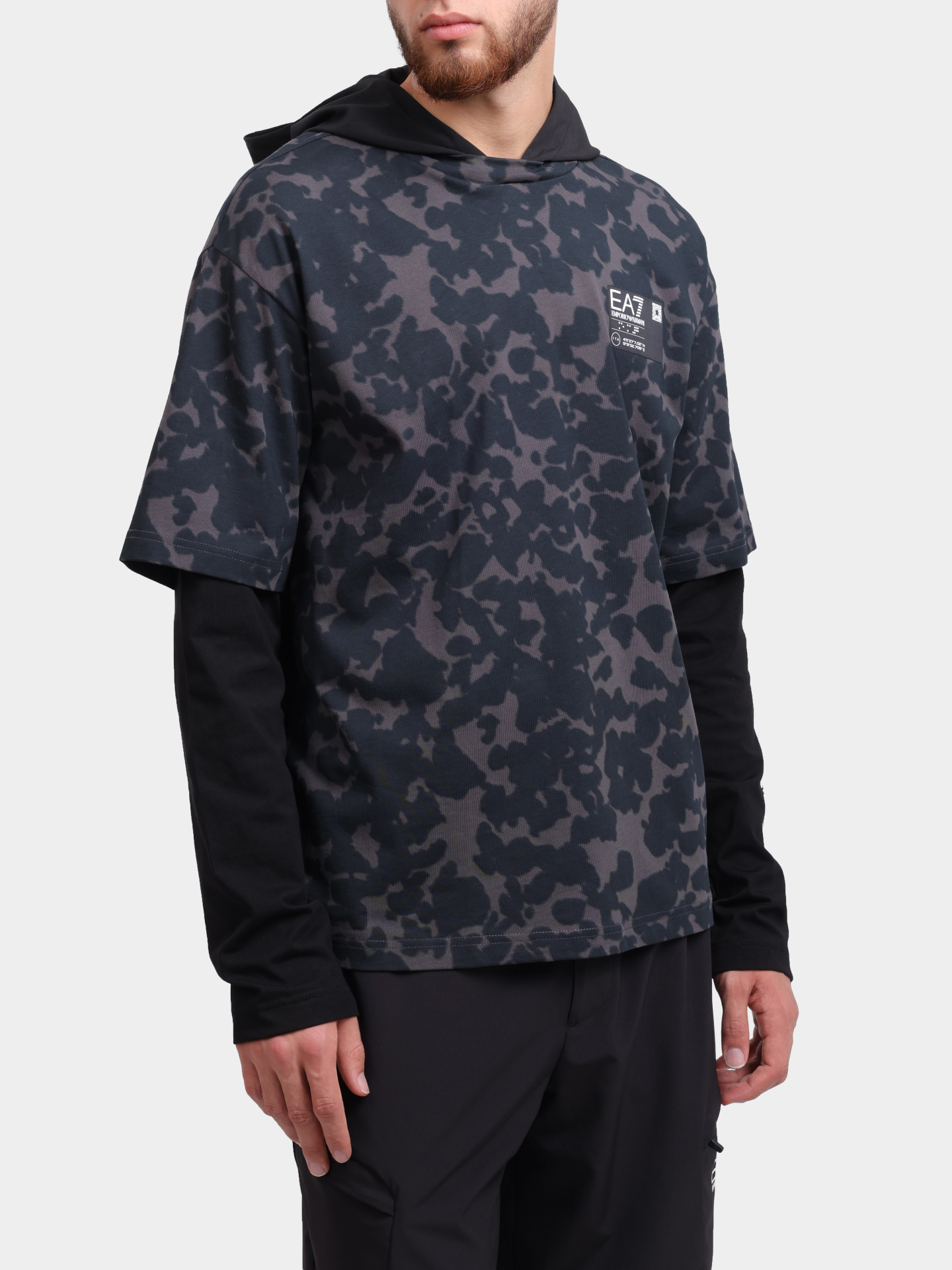 Толстовка EA7 7M000245 AF12874 F8033 хлопковая мужская — купить в интернет-магазине Verdistore