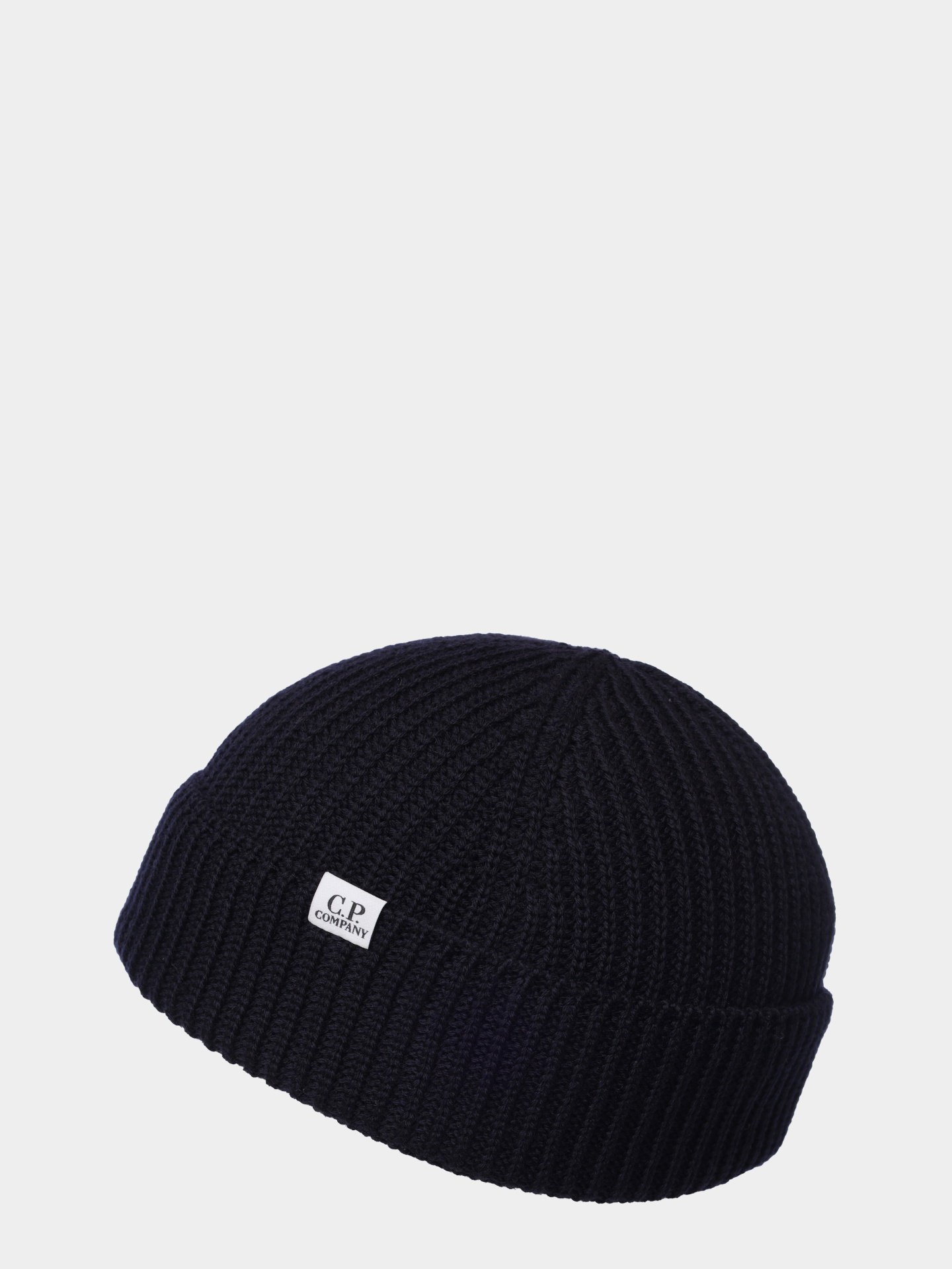 Шапка C.P. Company 19CMAC164A-005509A 888 темно-синяя мужская из шерсти — купить в интернет-магазине Verdistore