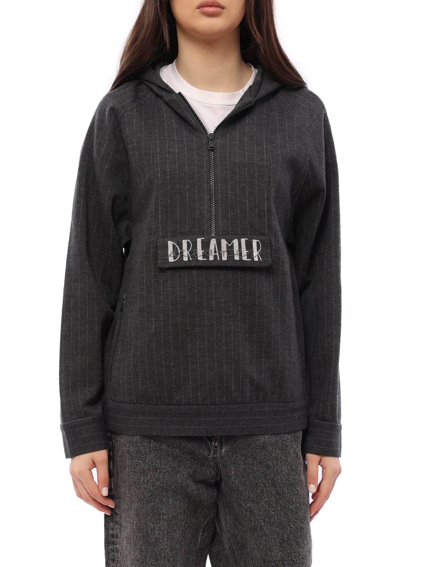 Толстовка Brunello Cucinelli MA179SR509 C002 полосатая женская — купить в интернет-магазине Verdistore