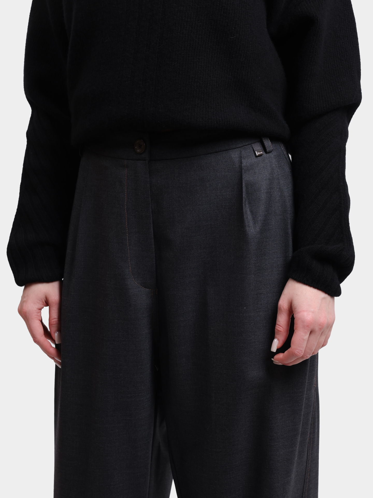 Брюки PT000177D 33453 9487 темно-серые женские  — купить в интернет-магазине Verdistore