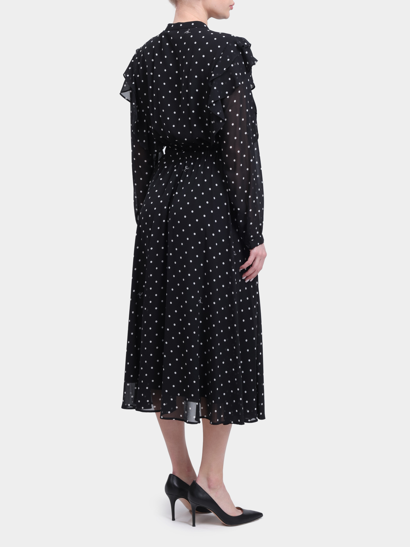 Платье Joop! 261D58Dot 30100092 00120 черное женское в горох — купить в интернет-магазине Verdistore