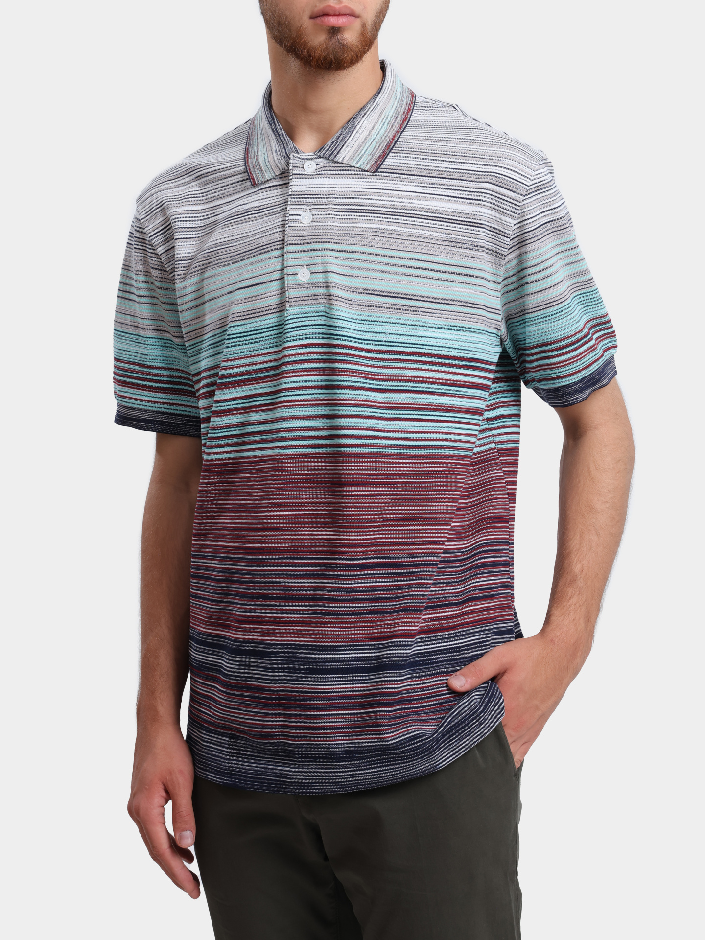 Поло MISSONI US25S20G BJ0014 SM9KT хлопковое мужское — купить в интернет-магазине Verdistore