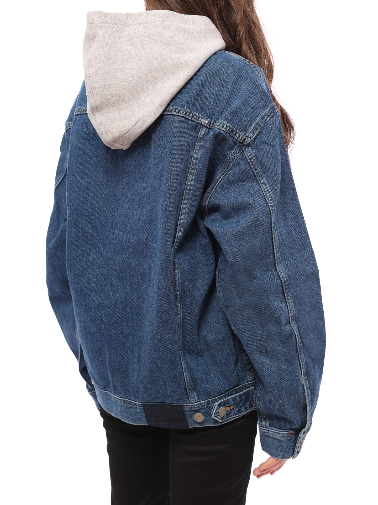 Куртка Armani Exchange 6GZB33 Z2QWZ джинсовая женская с капюшоном — купить в интернет-магазине Verdistore