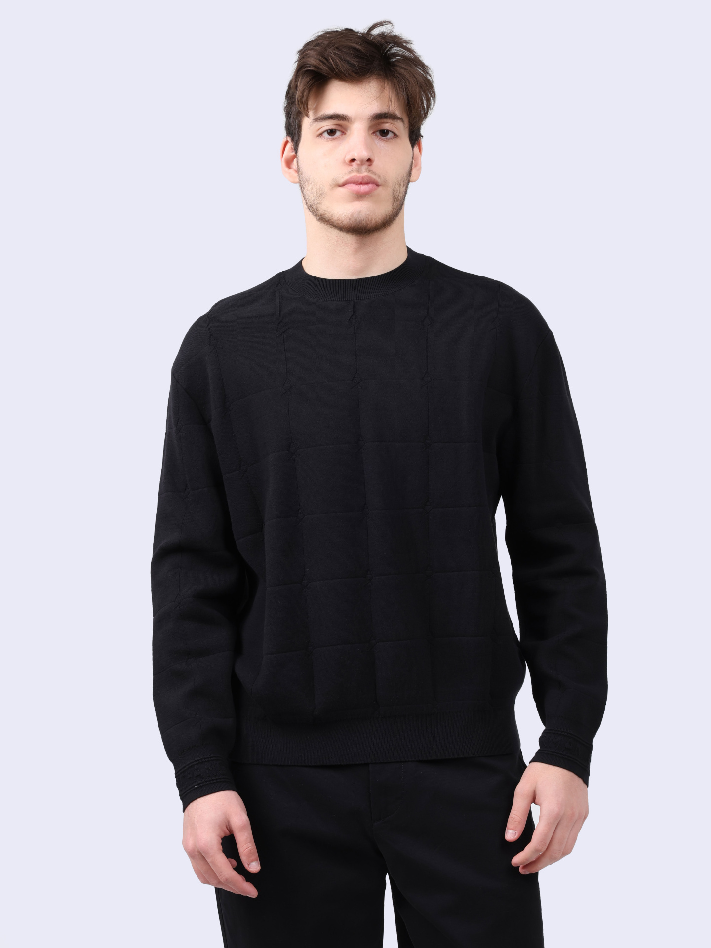 Свитшот Armani Exchange 6DZM6C ZM5AZ 1200 черный мужской — купить в интернет-магазине Verdistore